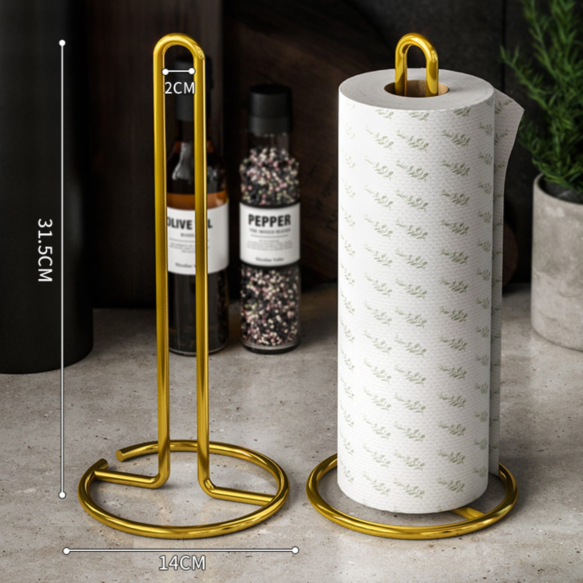 4 in 1 Group: Paper holder & cup holder & Banna holder & utensil holder