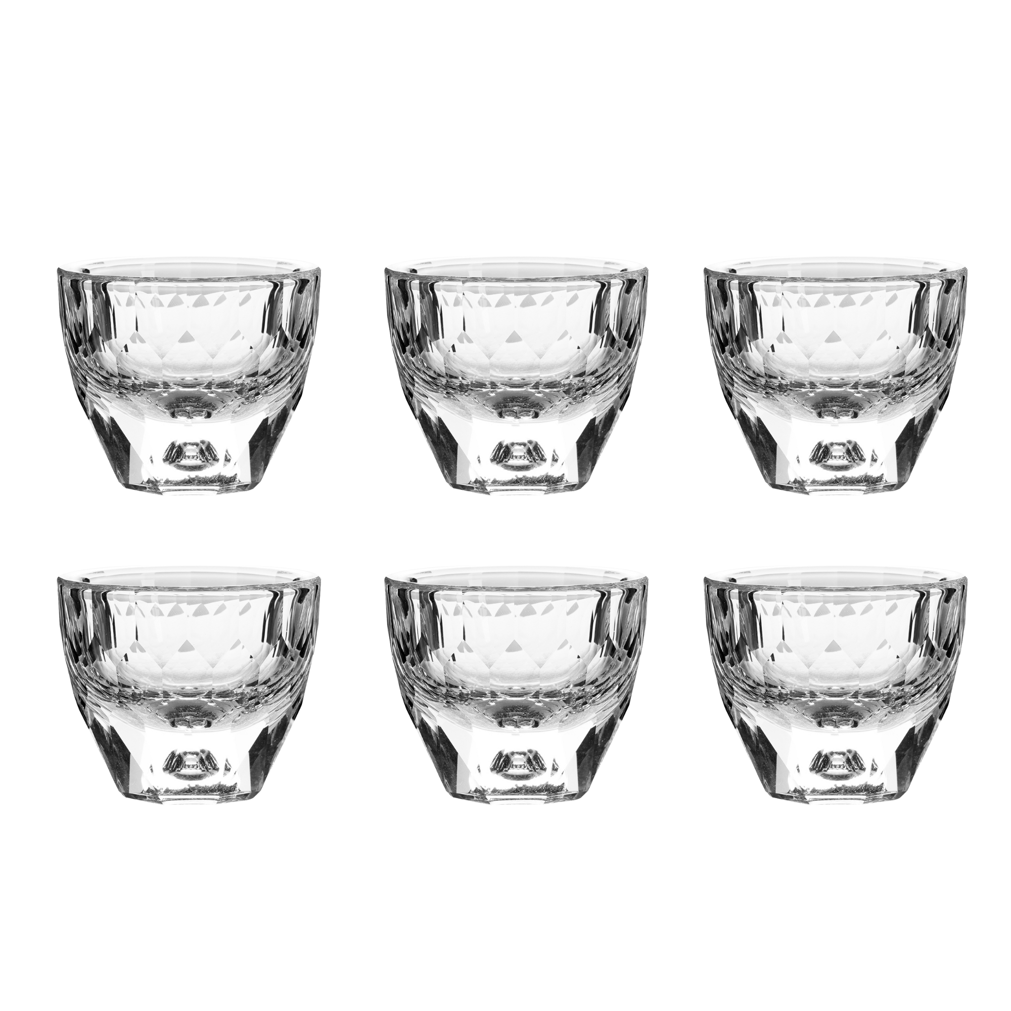 Crystal Glass Tea Cup 6 Pcs