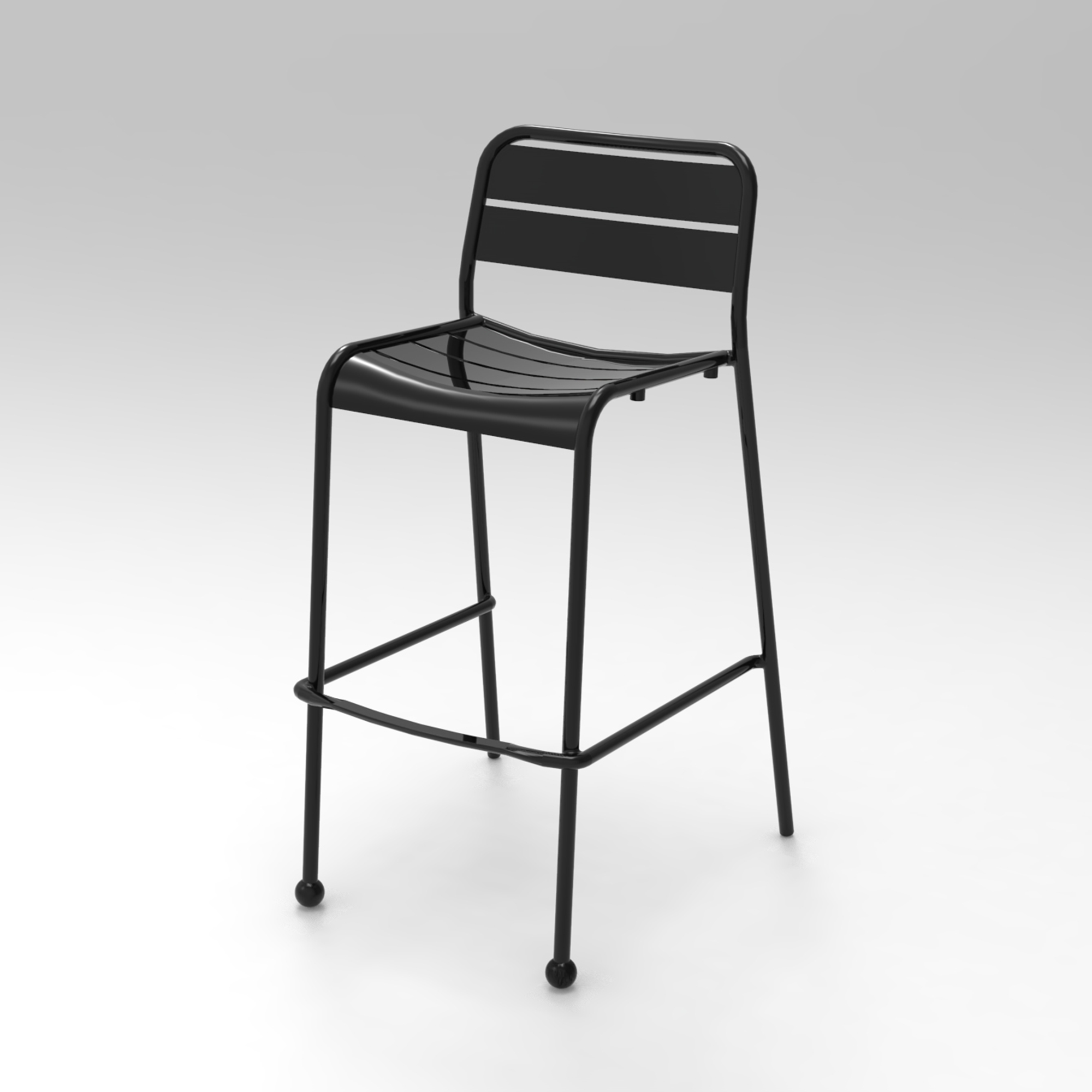 Full alum bar stool 552*607*1034mm