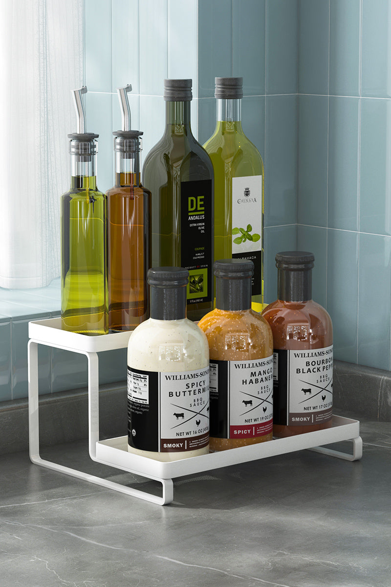 Seasoning storage rack, 6 storage boxes for easy access