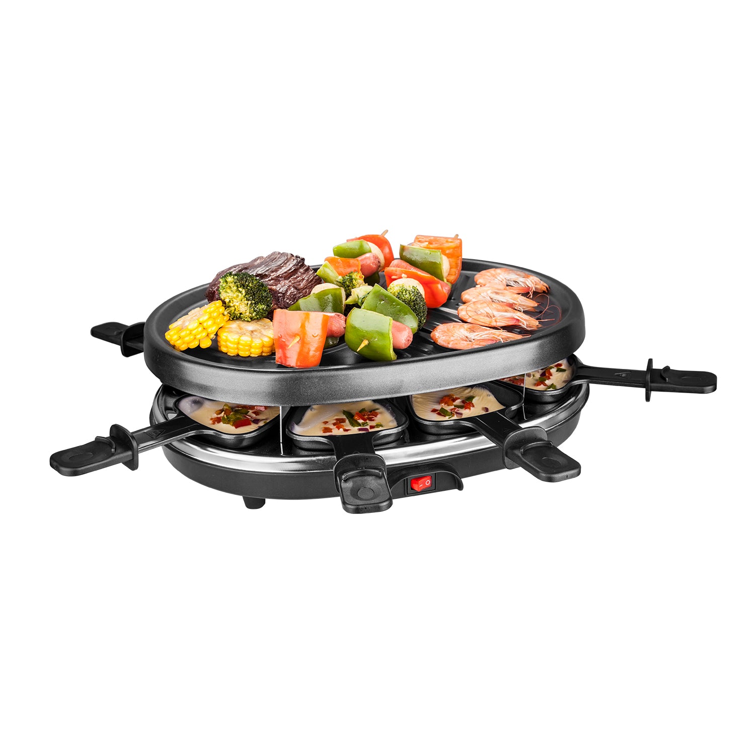 Portable Indoor/Outdoor Use 2 - Burner Countertop Electric Grill