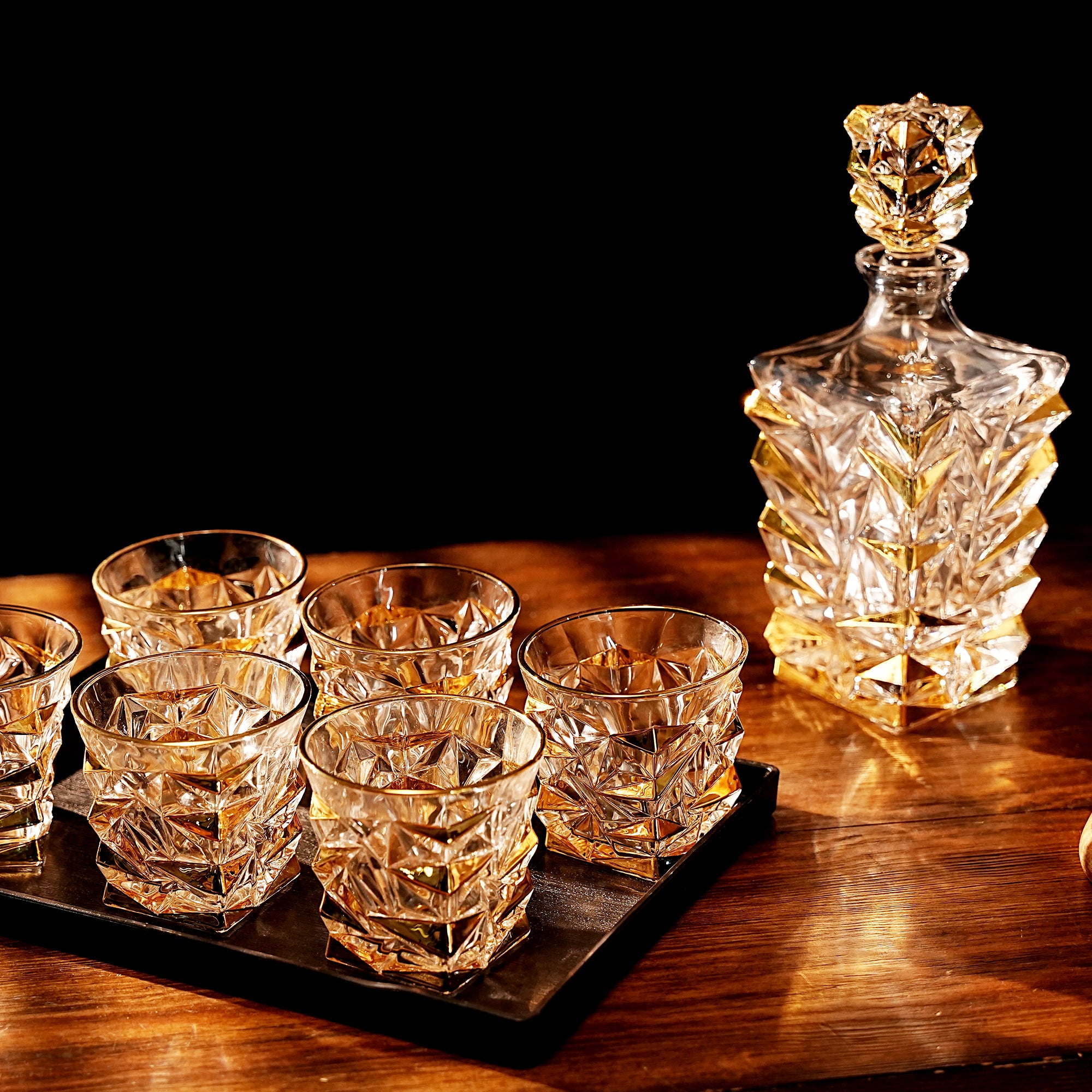 7 Piece Whiskey Decanter Set