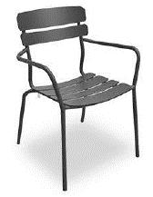 Full Alum chair 587*571*838mm