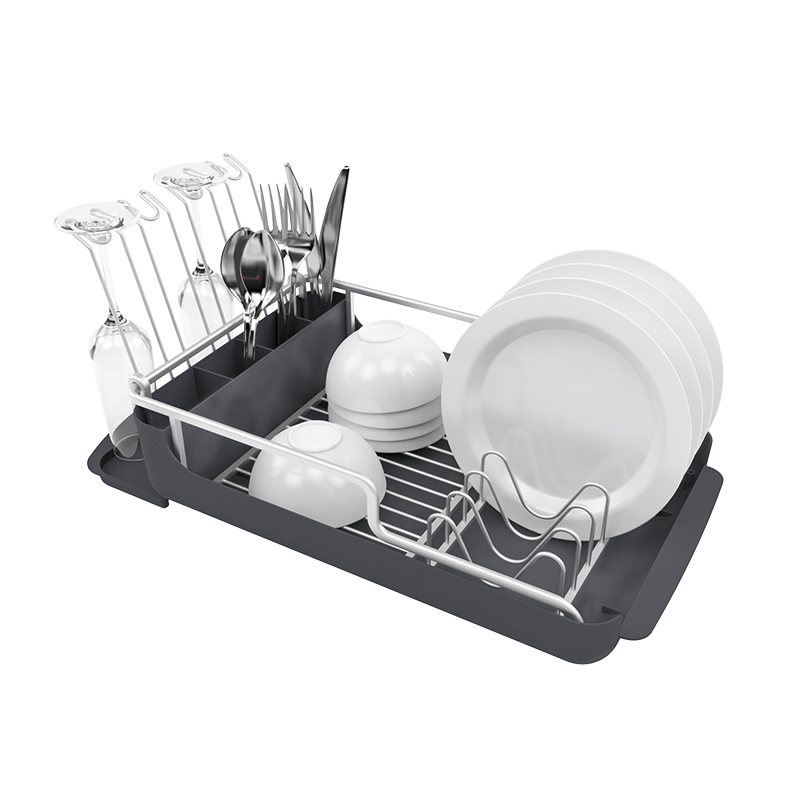 Single layer dish storage rack, can store plates and chopsticks