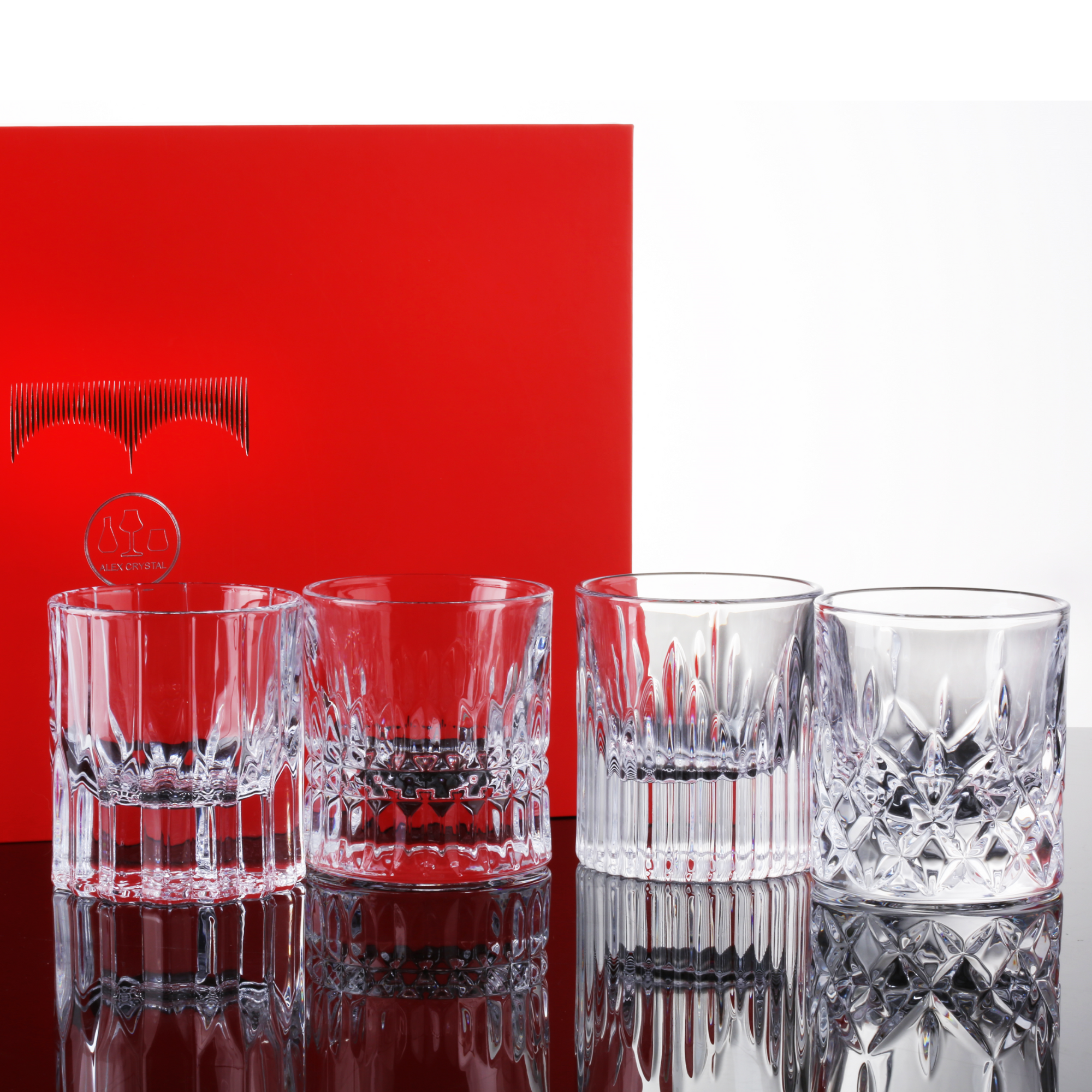 4 Pcs Whiskey Glass Set