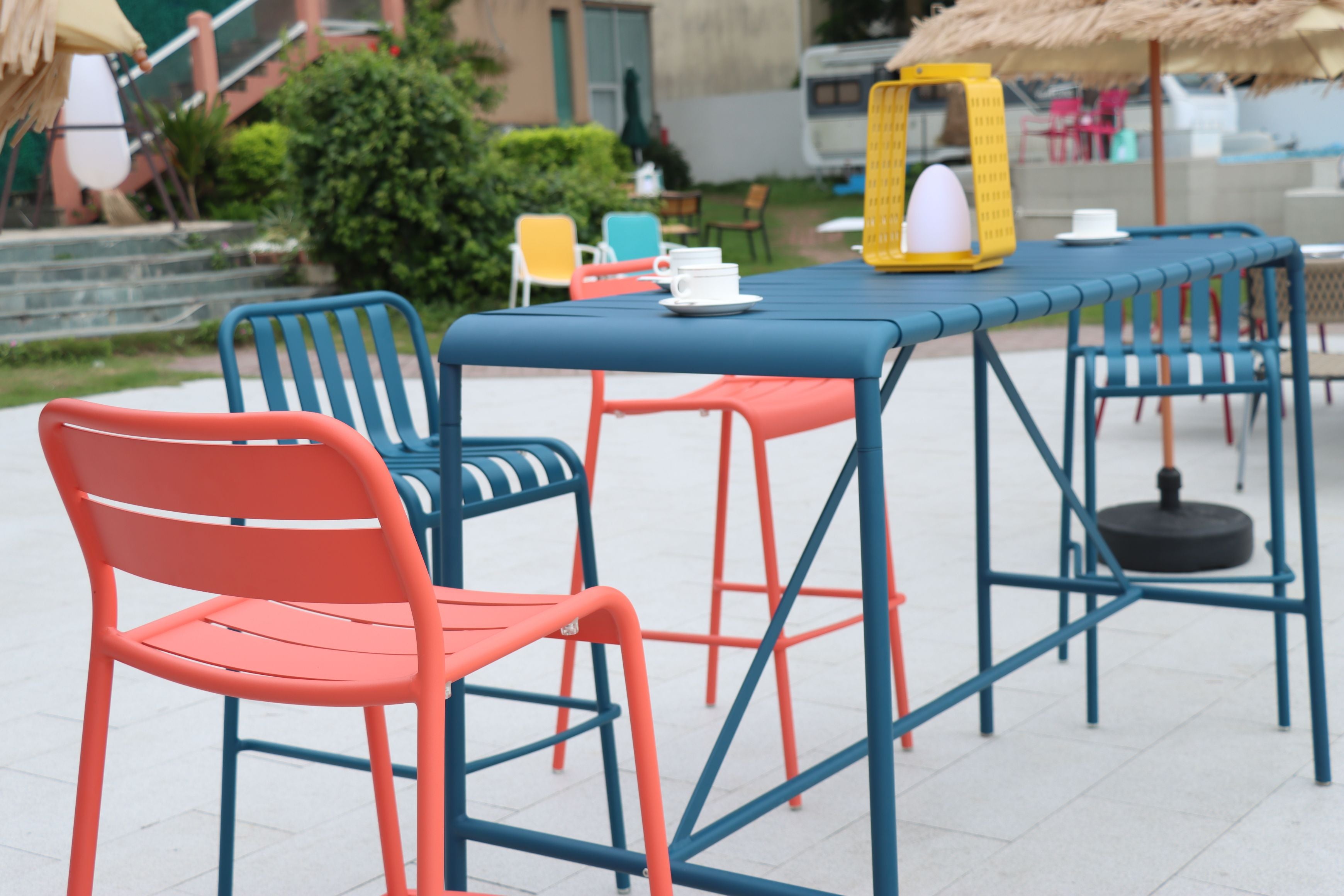 Rectangle table (KD leg) 1609*837*750mm