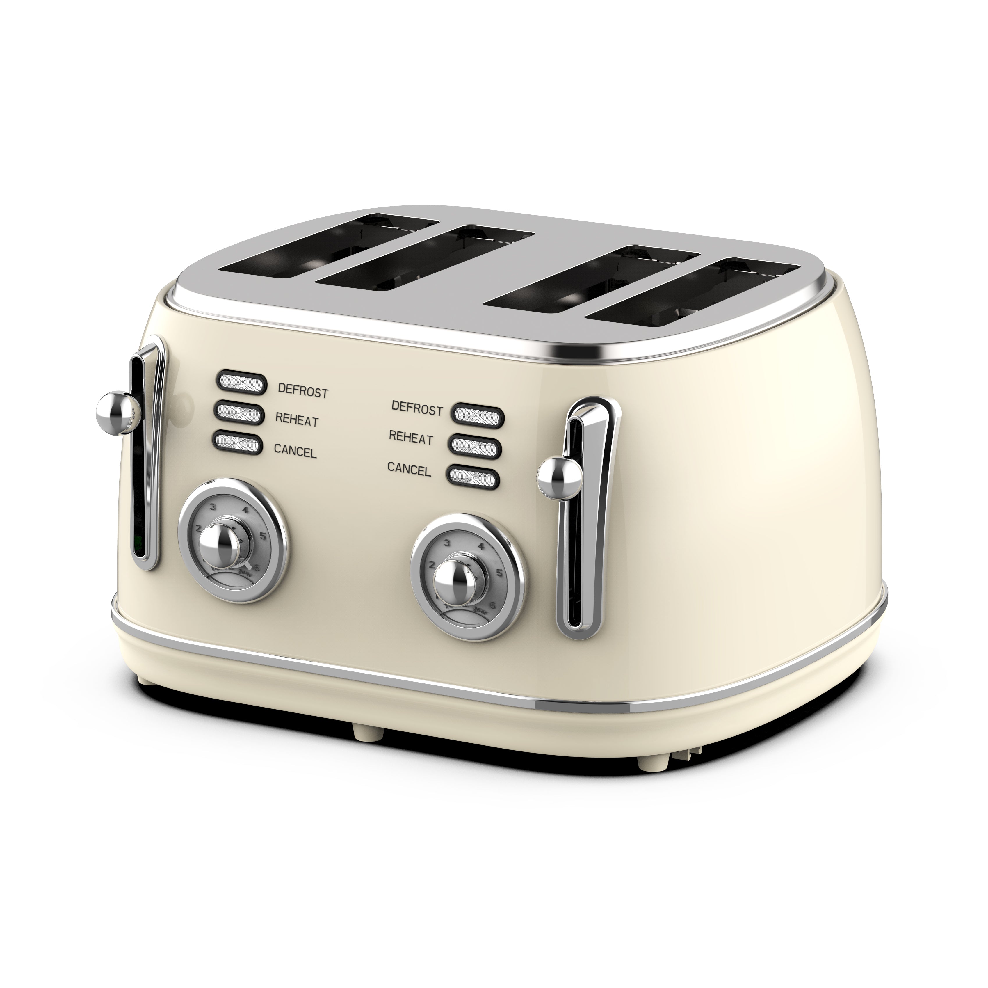 4-Slice Toaster, White