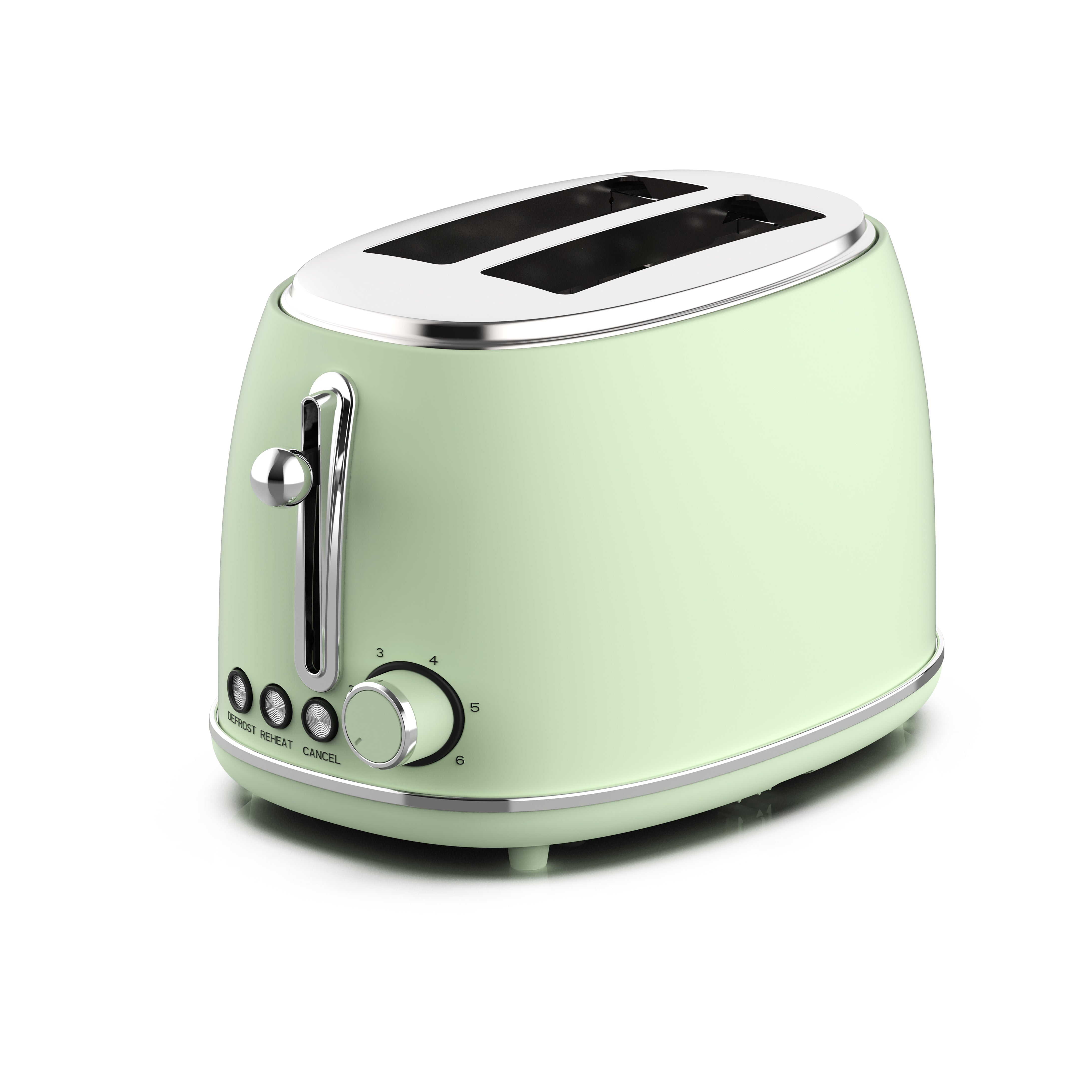 2-Slice Toaster, Green