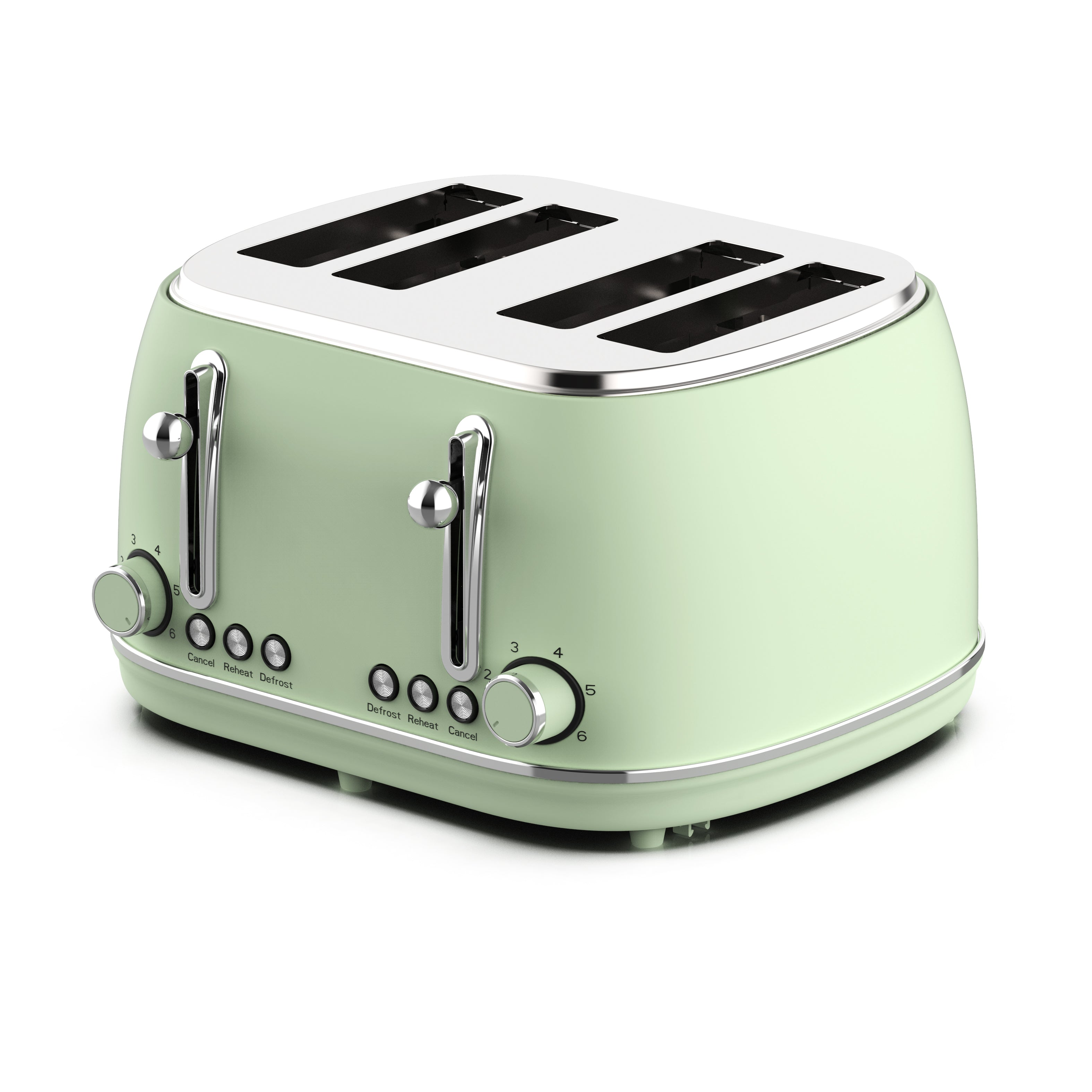 4-Slice Toaster, Green