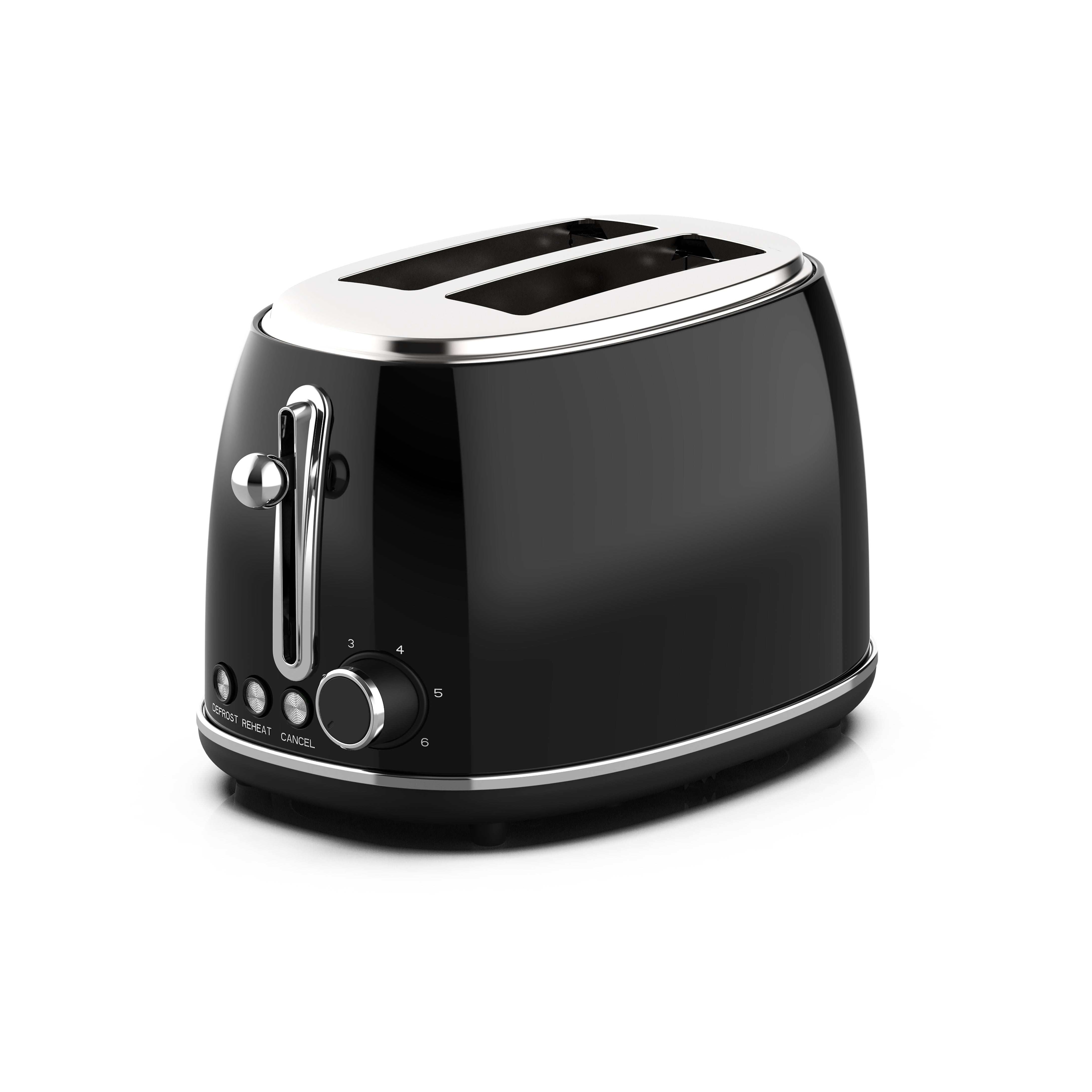 2-Slice Toaster, Black