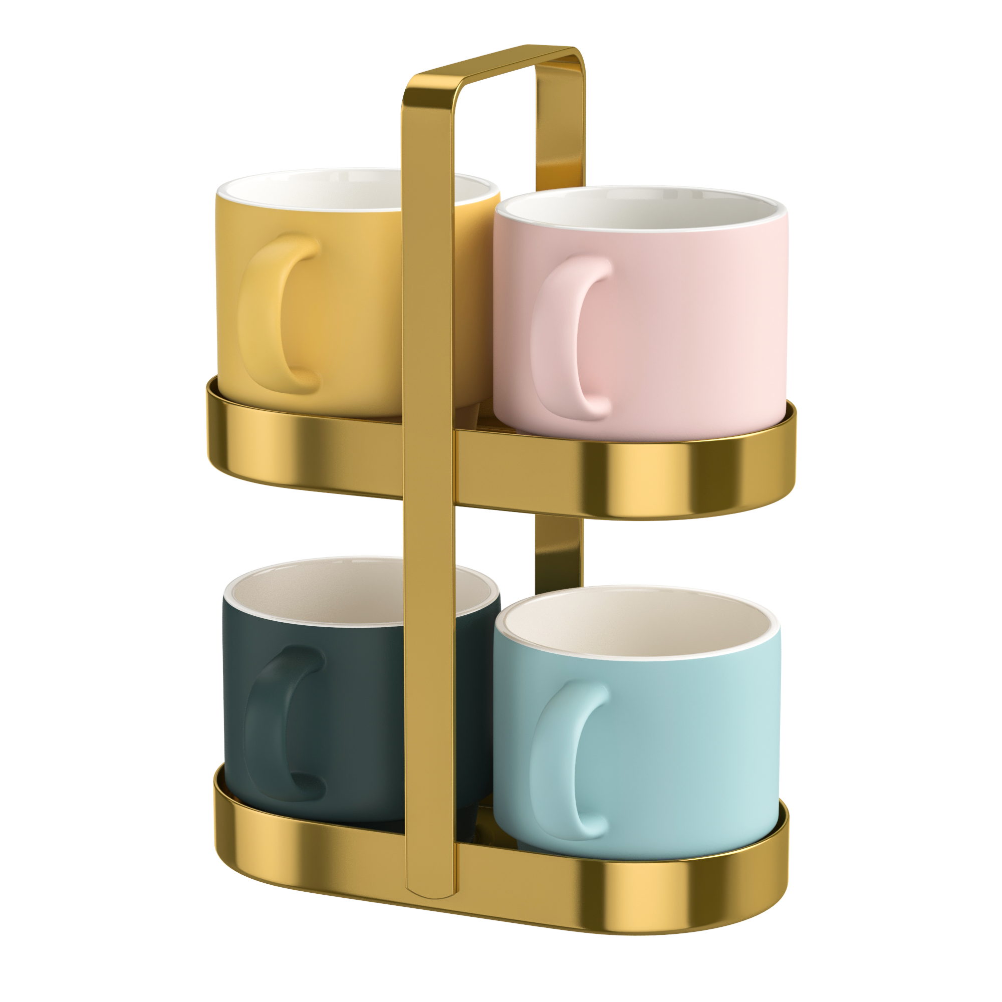 Mug Rack with 4 mugs