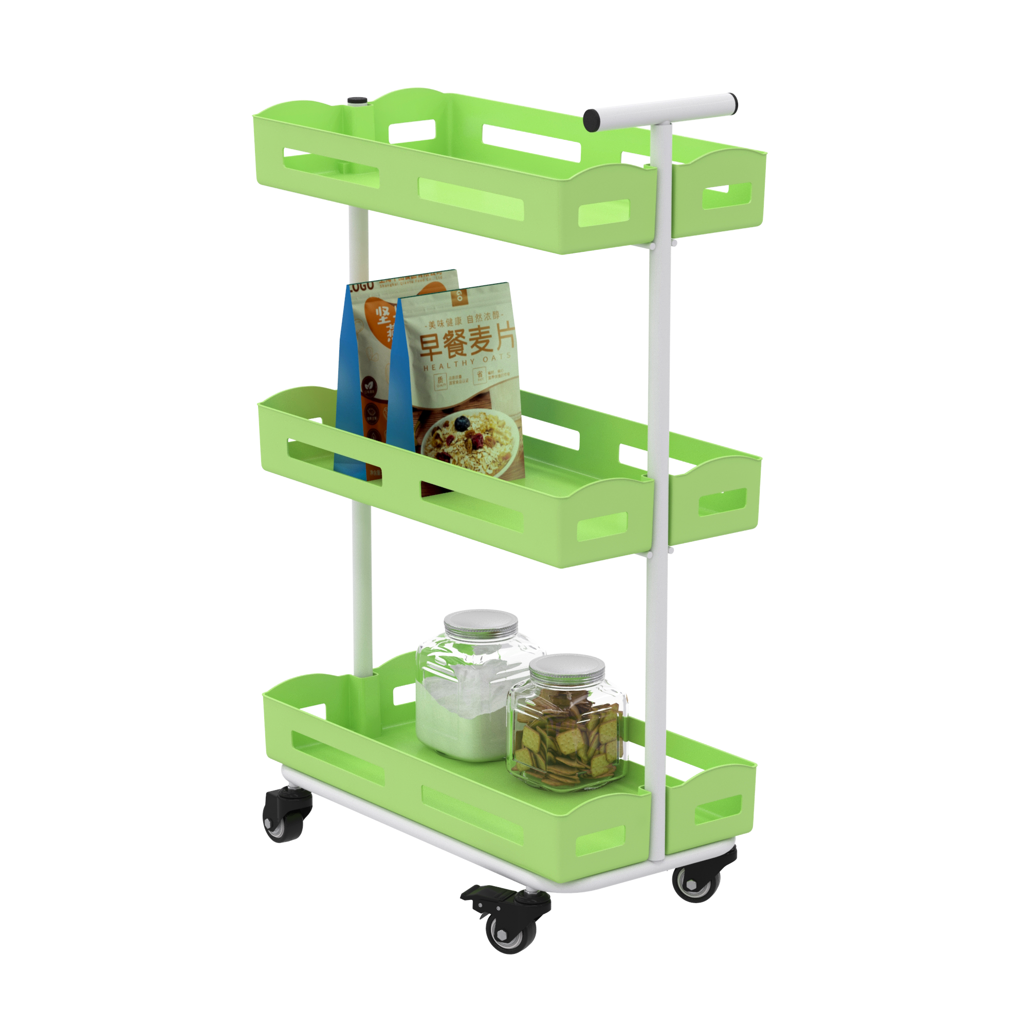 3 tier rolling kitchen cart