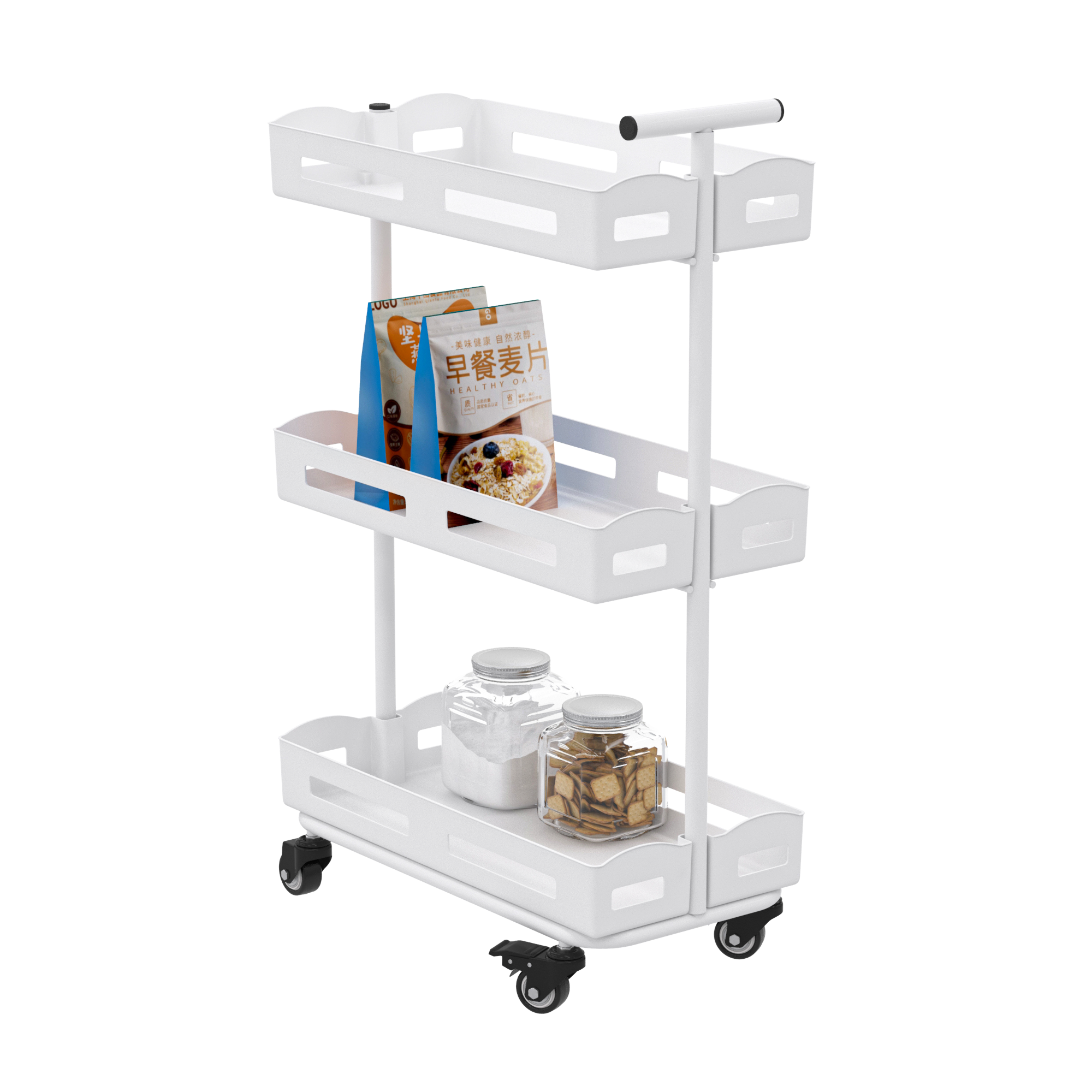 3 tier rolling kitchen cart