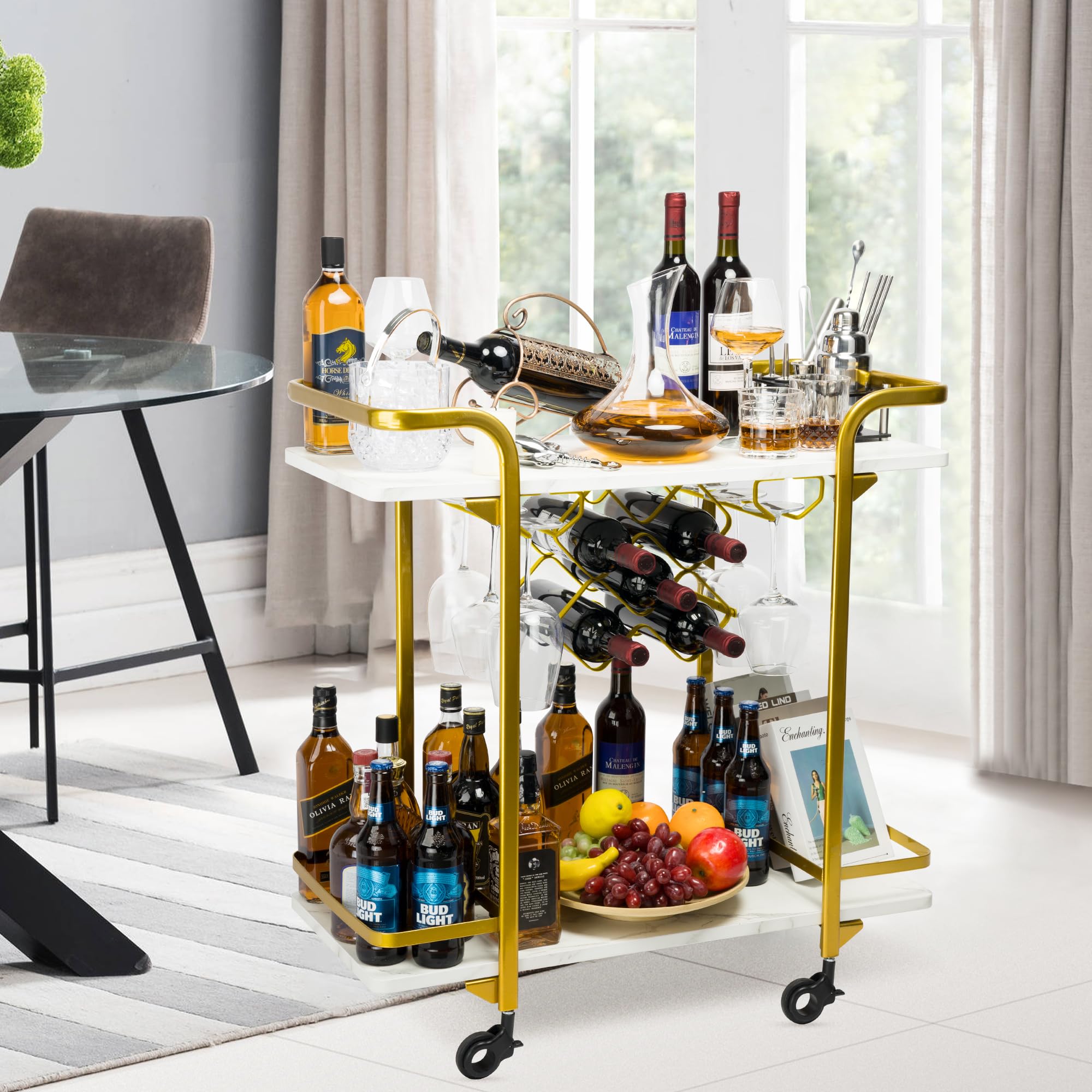 Small survinge bar cart-2tier