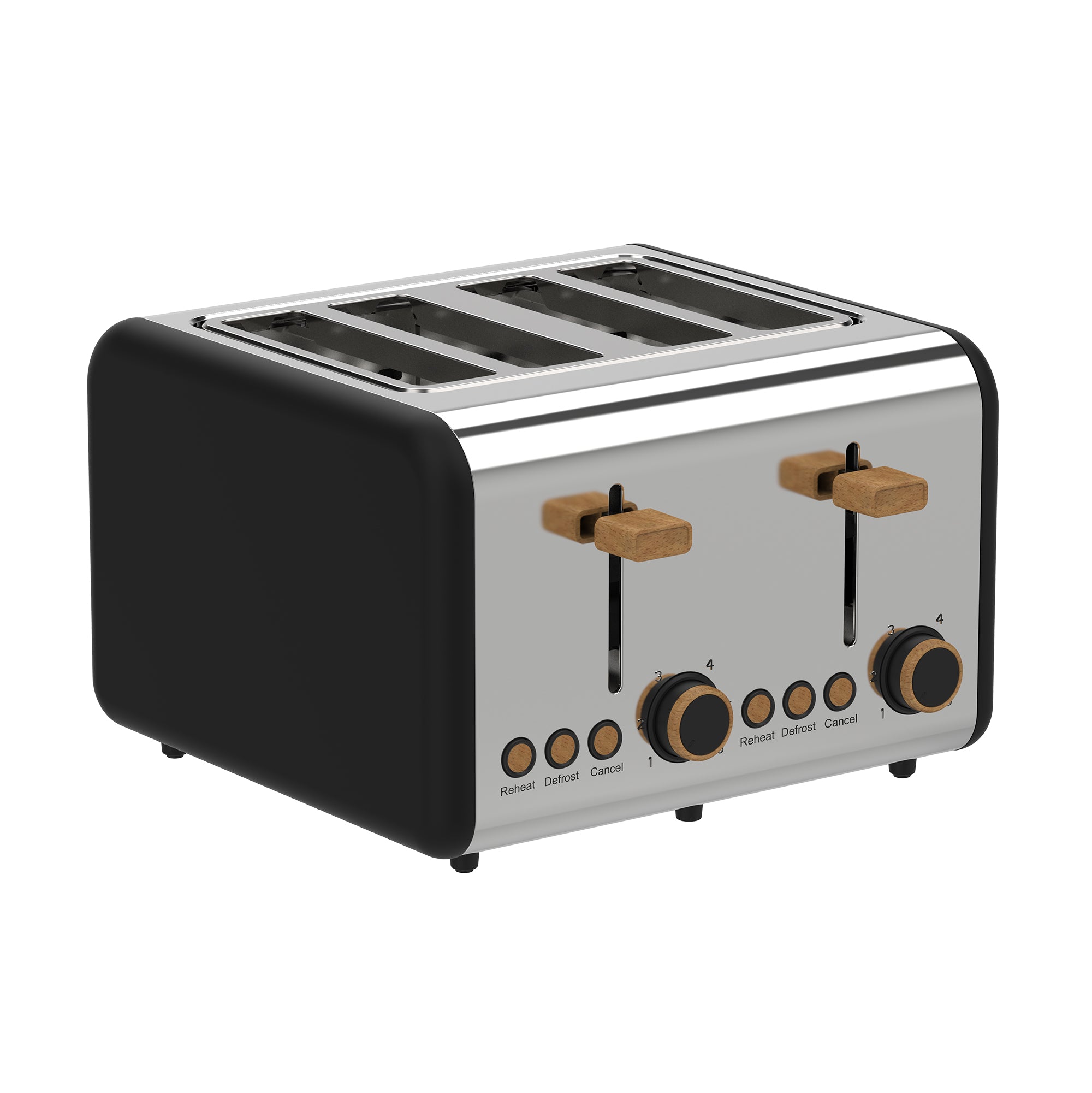 4-Slice Toaster, Black