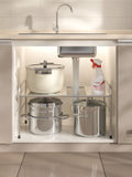 Under Sink Expandable Organizer Rack /w Screw Pack+ SS Board