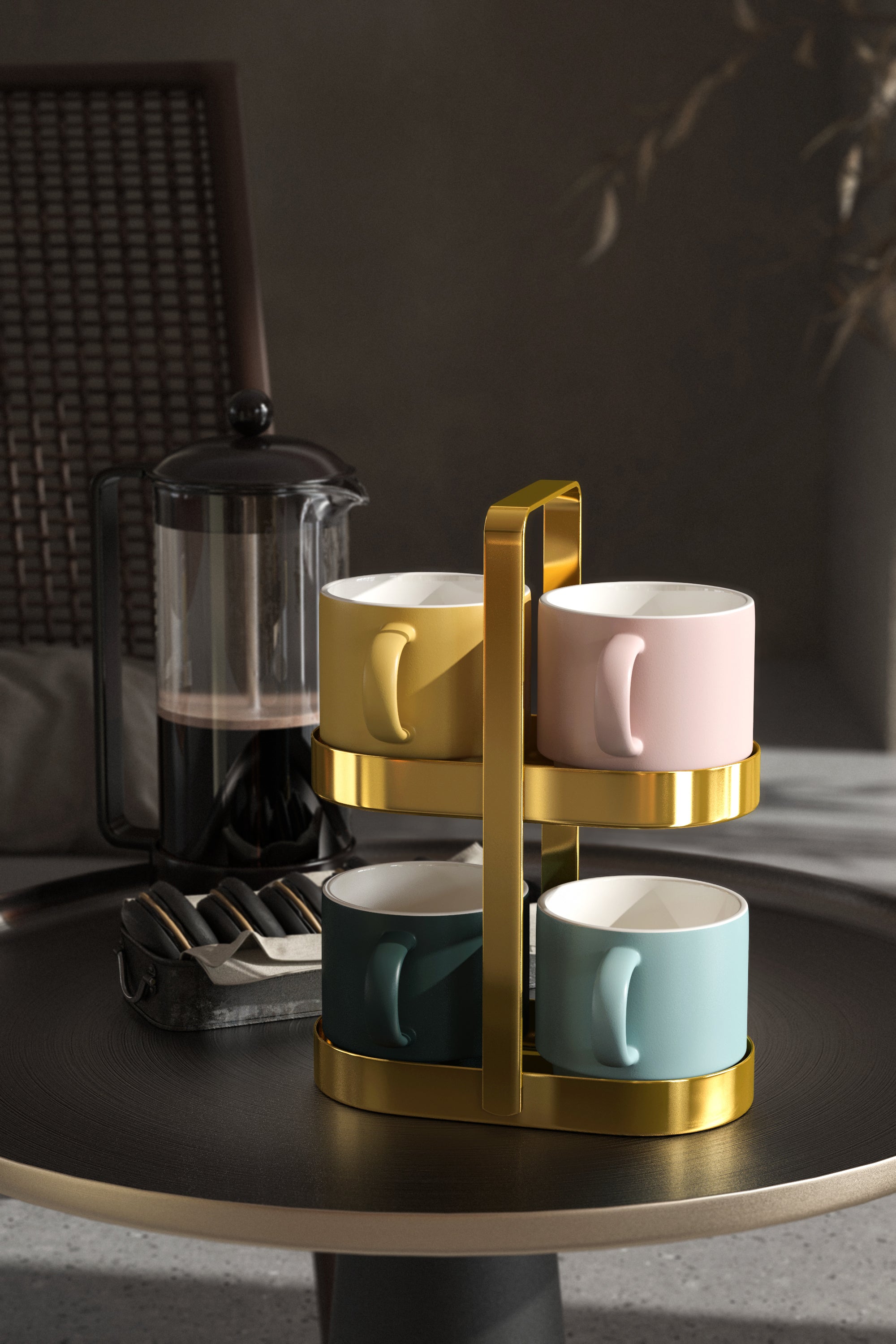 Water bar tabletop mug teacup cup taker