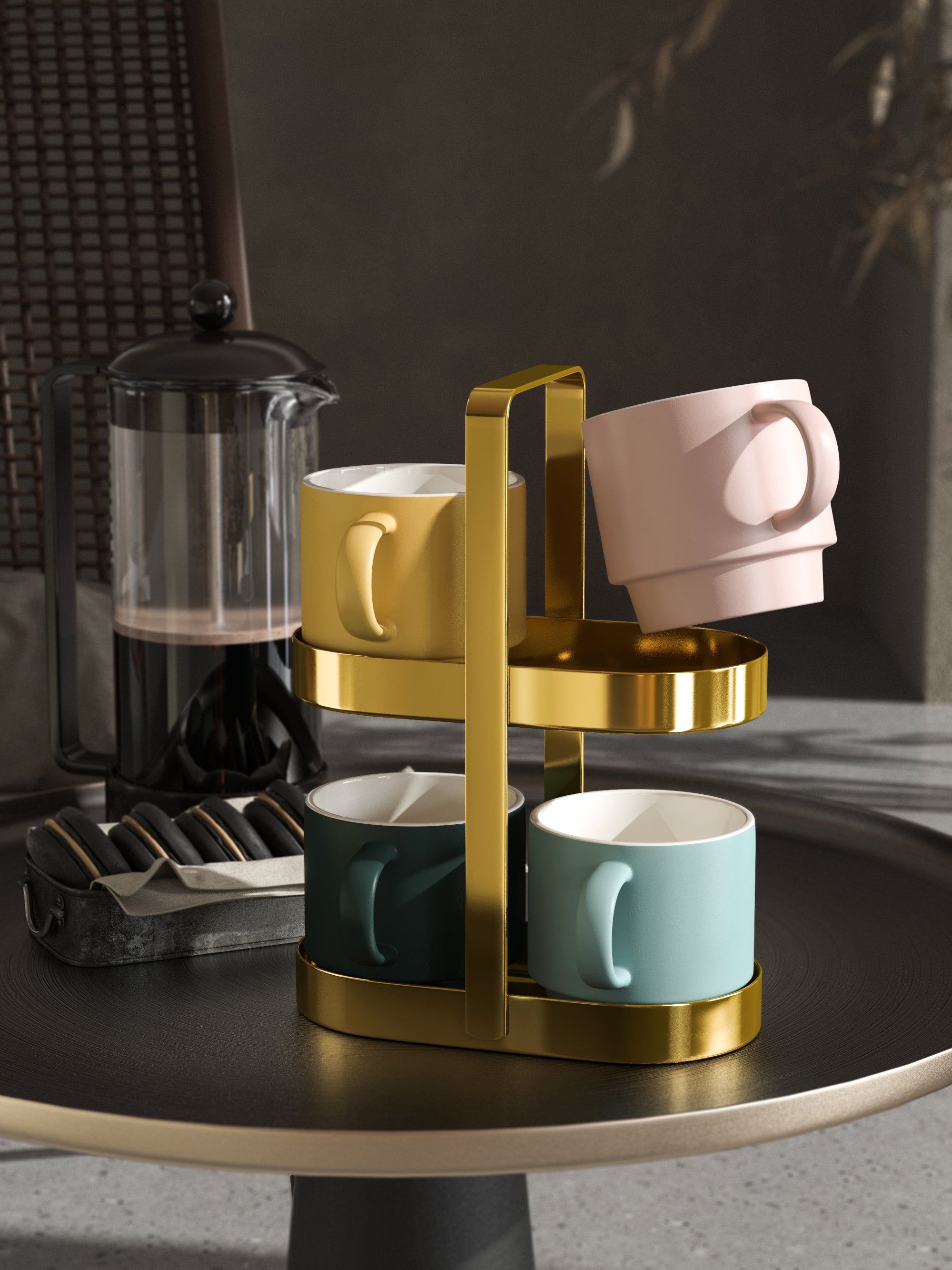 Water bar tabletop mug teacup cup taker