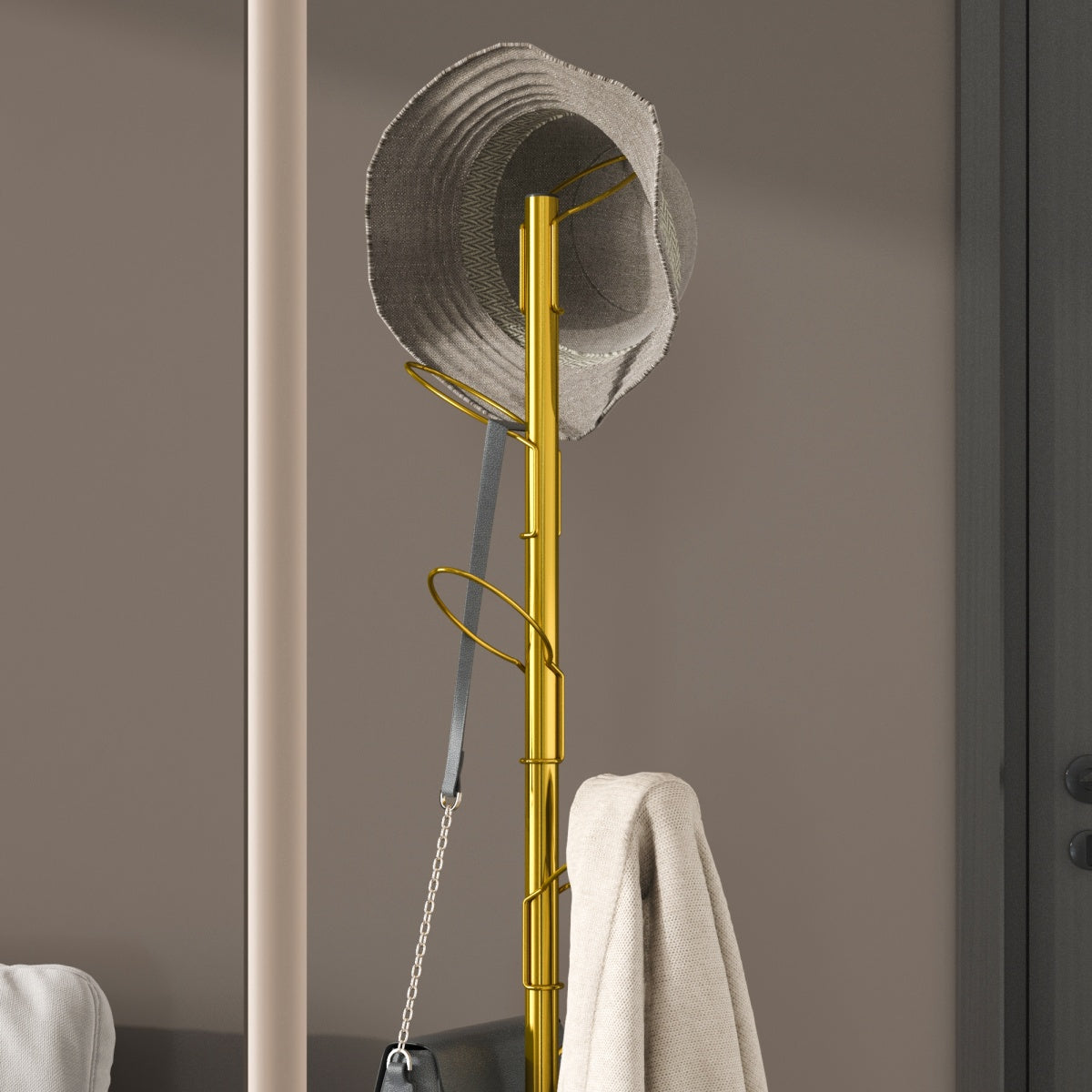 Coat Rack With 6 Hooks 342*342*1650mm