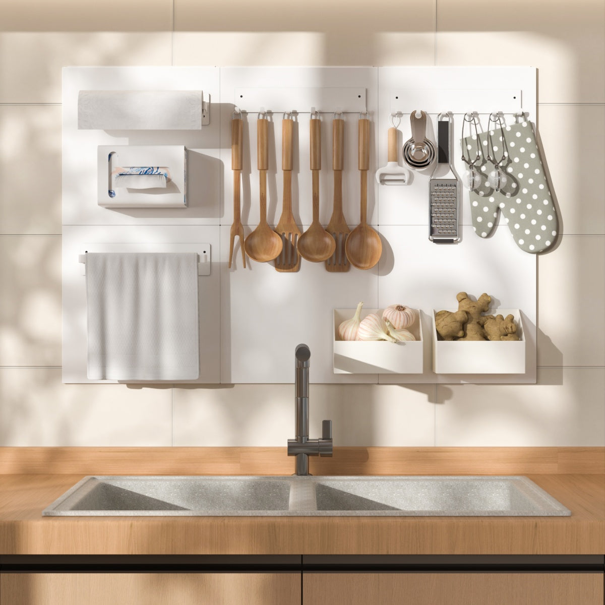 Magnetic Wall Organizer Board with Strong Magnetic Grip