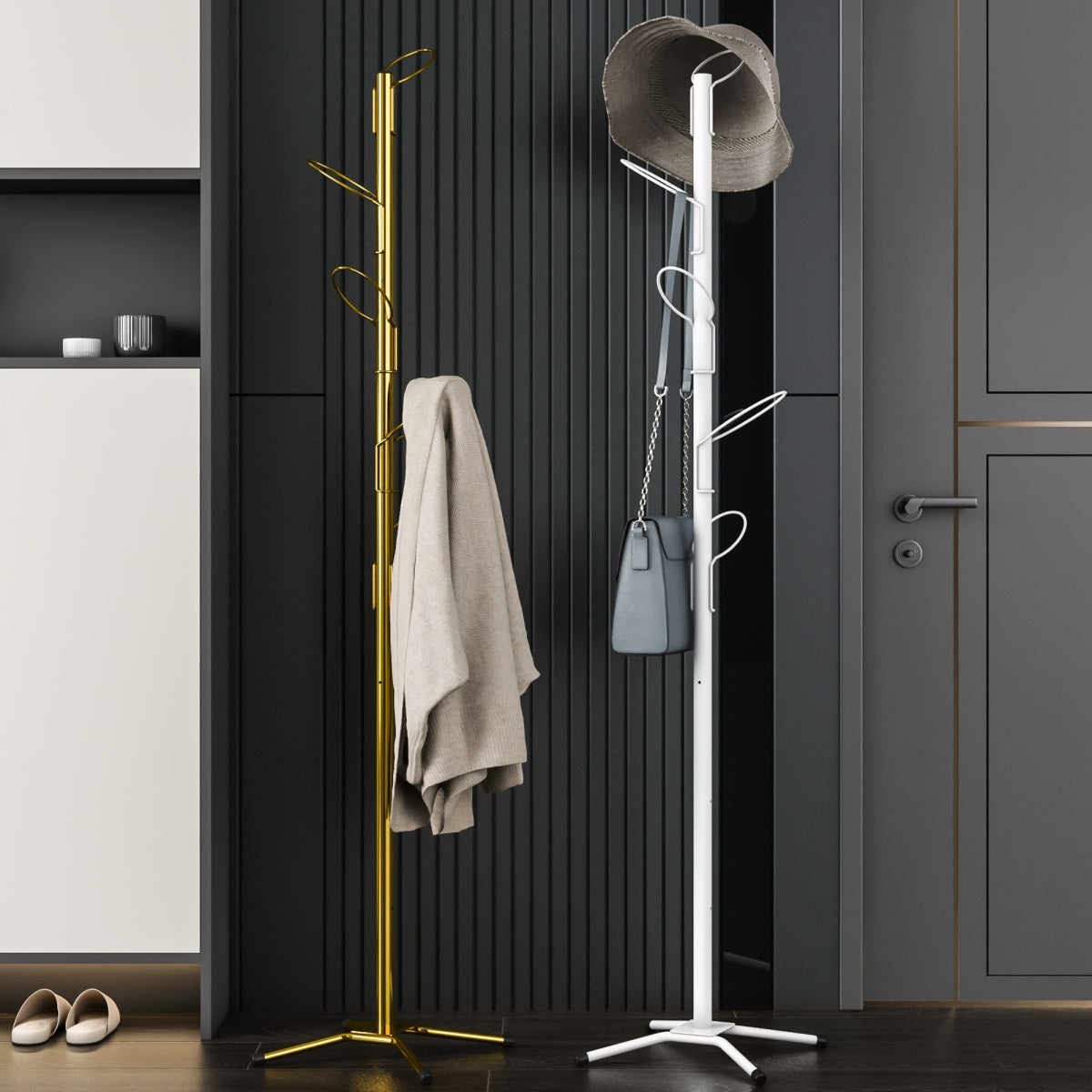 Coat Rack With 6 Hooks 342*342*1650mm