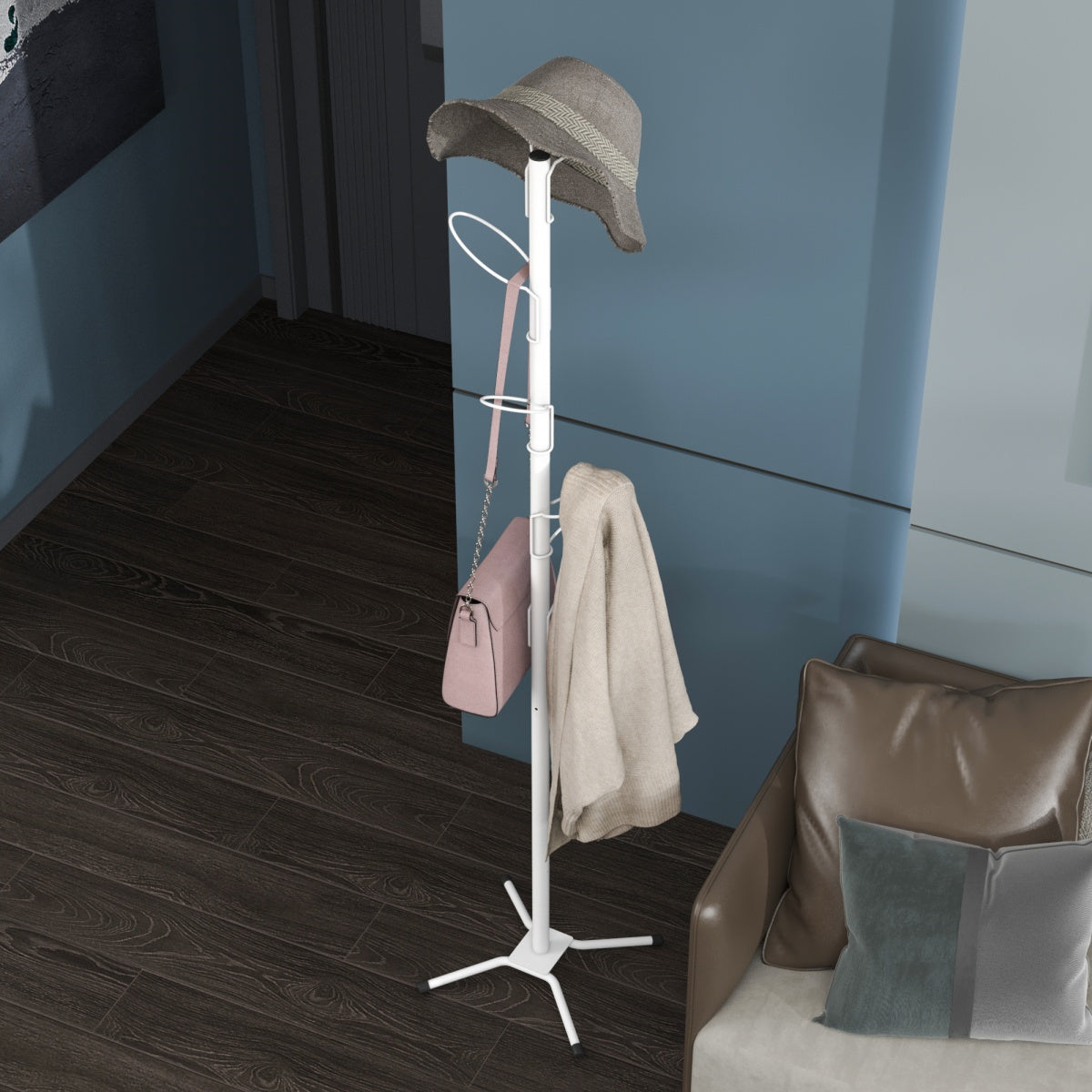 Coat Rack With 6 Hooks 342*342*1650mm