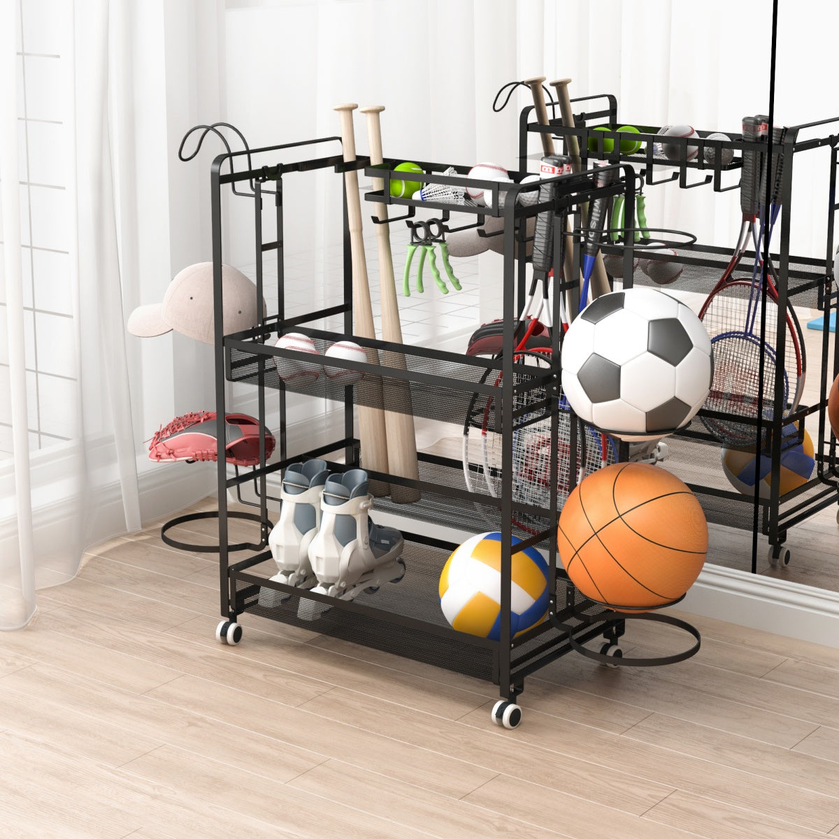 Sports Equipment Organizer with Screw Pack 1110*360*870mm