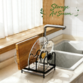 Pot Lids Organizer Rack with PP tray 220*180*145mm