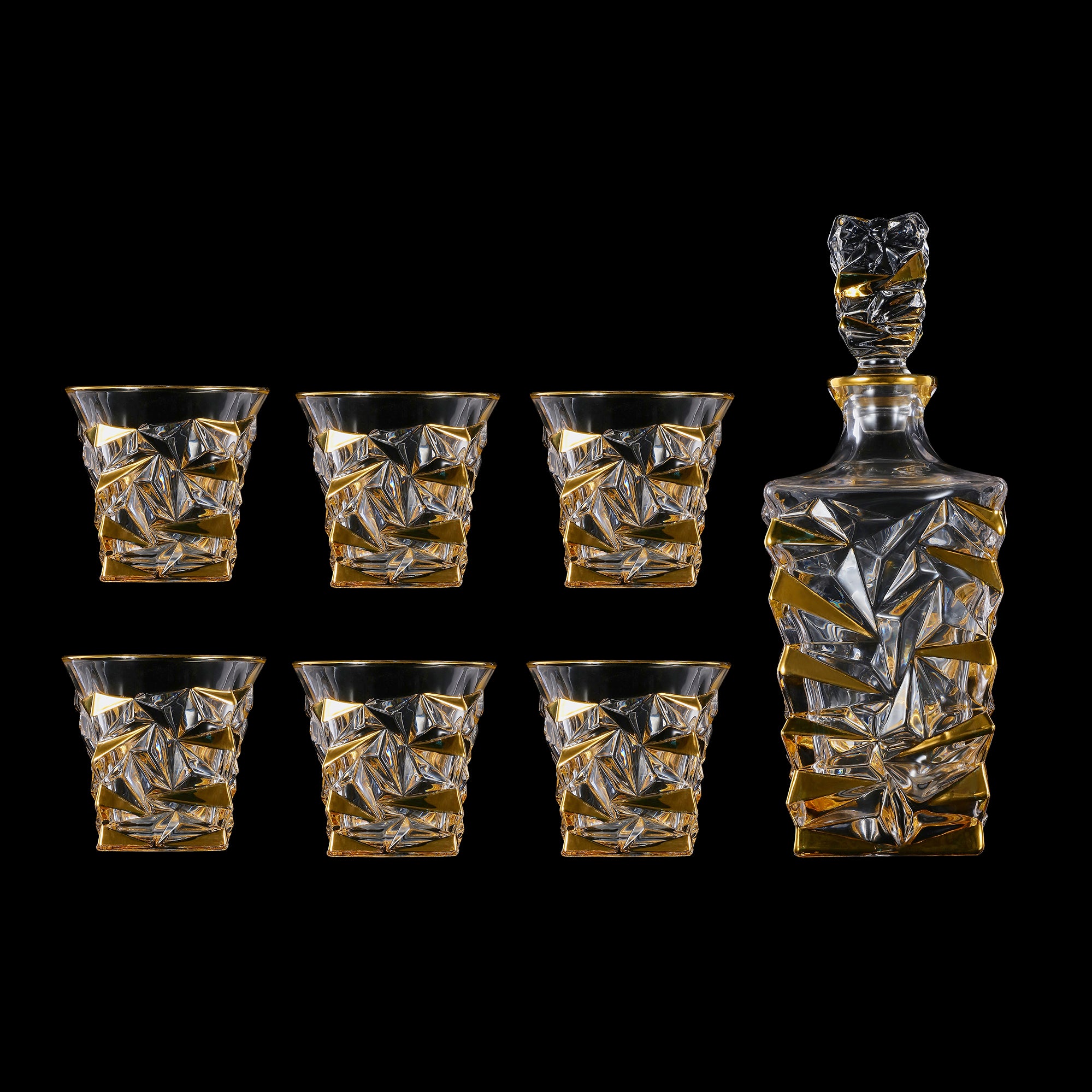 7 Piece Whiskey Decanter Set