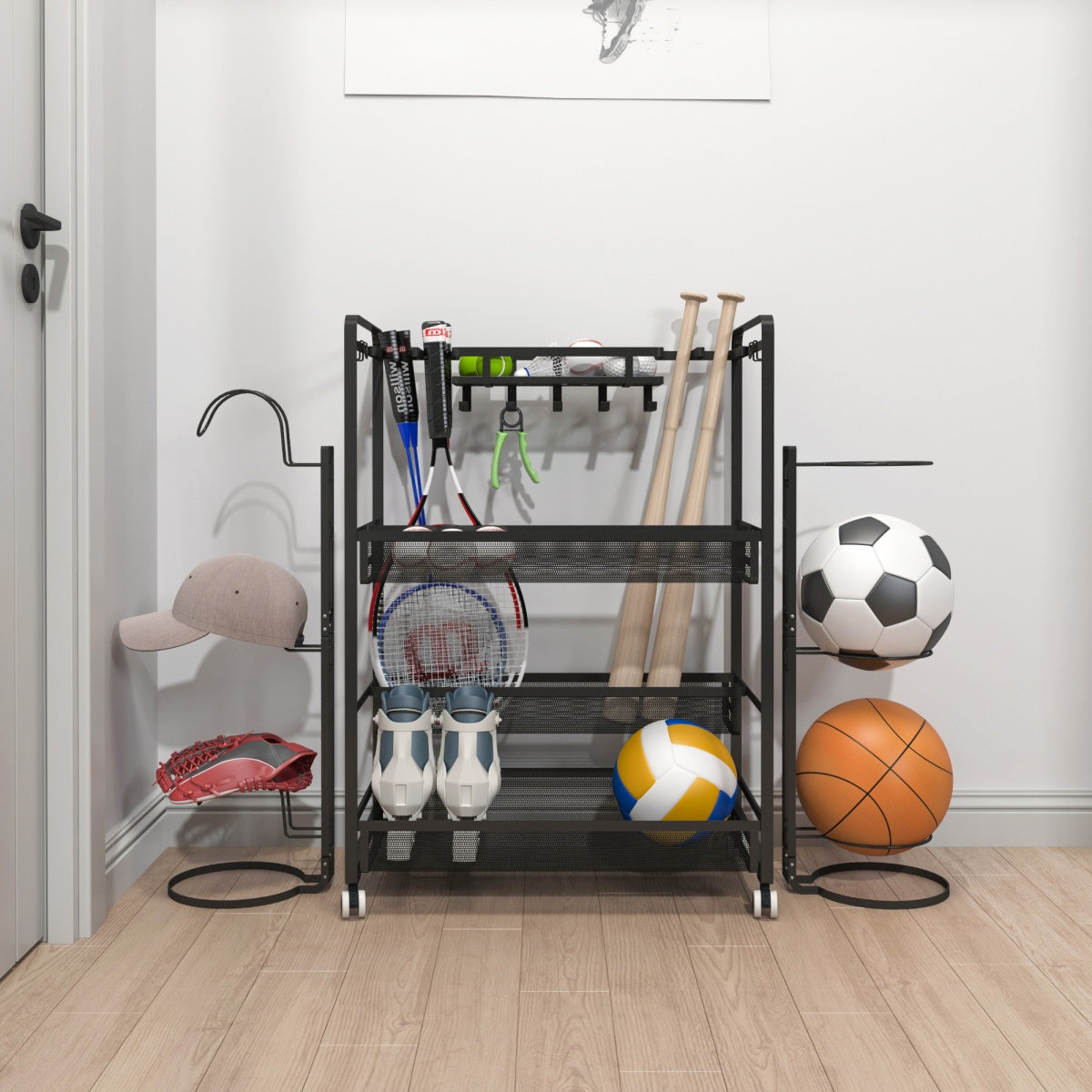 Sports Equipment Organizer with Screw Pack 1110*360*870mm