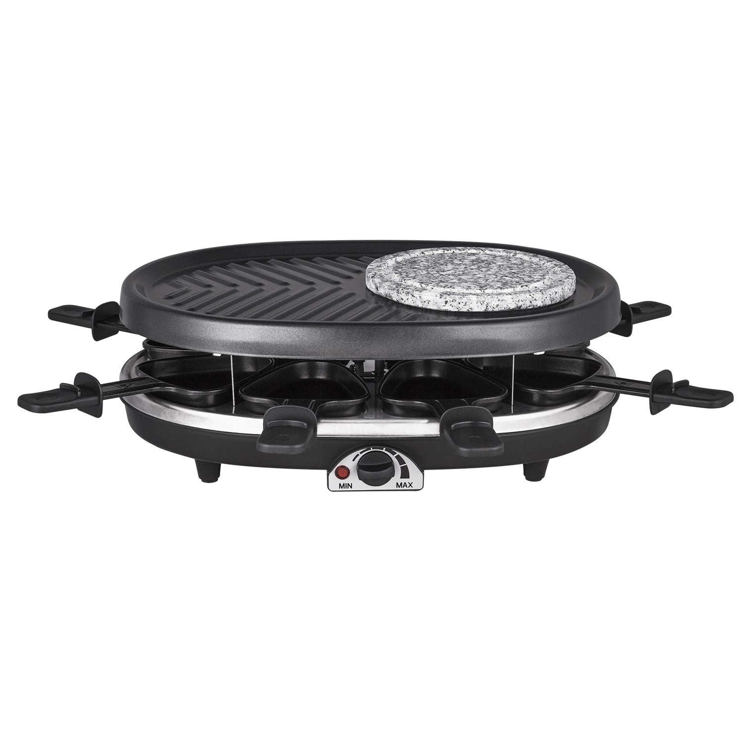 Electric griddle with hot pot