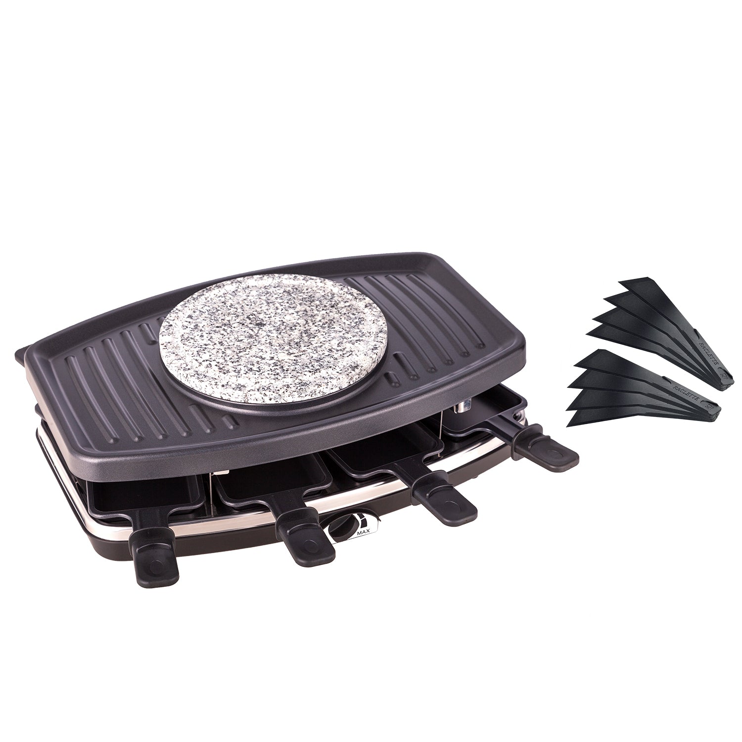 Electric griddle with hot pot