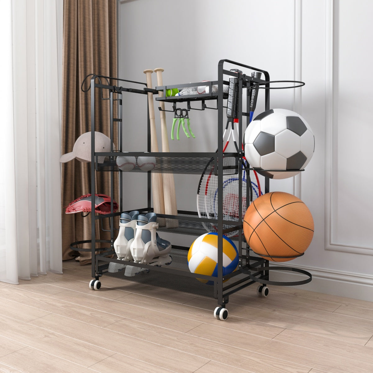 Sports Equipment Organizer with Screw Pack 1110*360*870mm