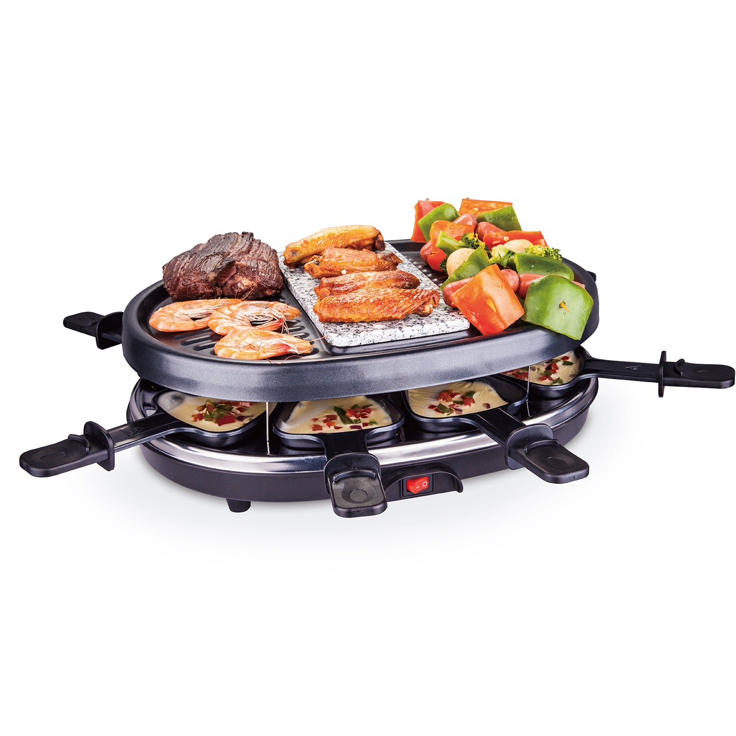 Portable Indoor/Outdoor Use 2 - Burner Countertop Electric Grill