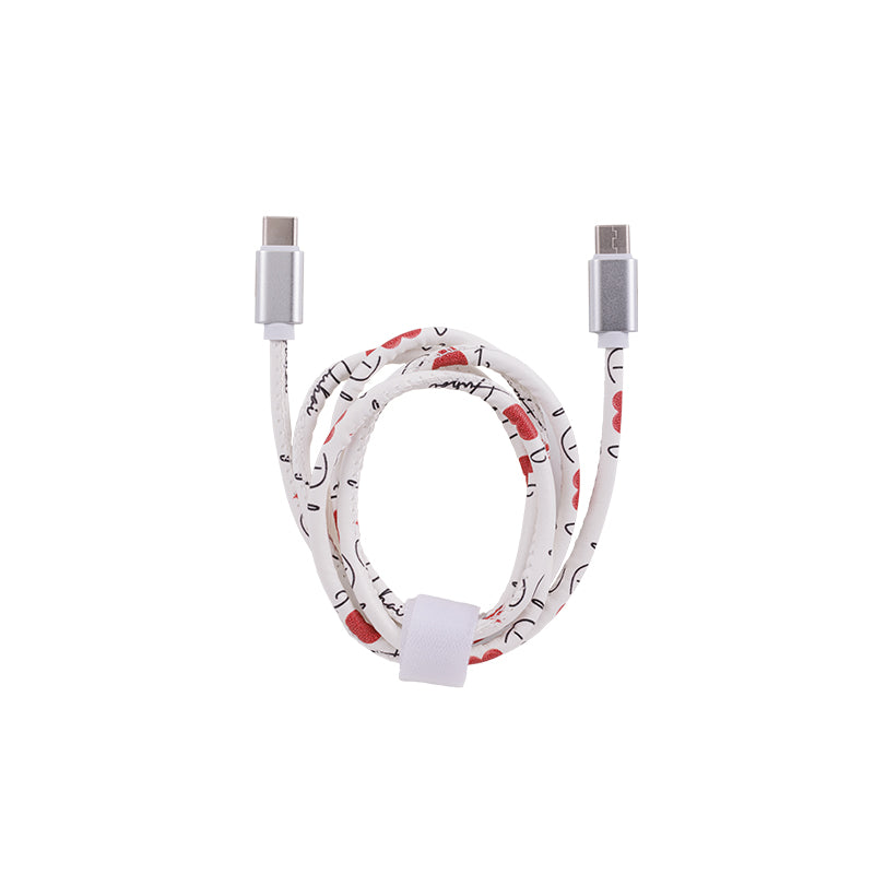 RECYCLED ECO-FRIENDLY CHARGING CABLE USB-C TO C