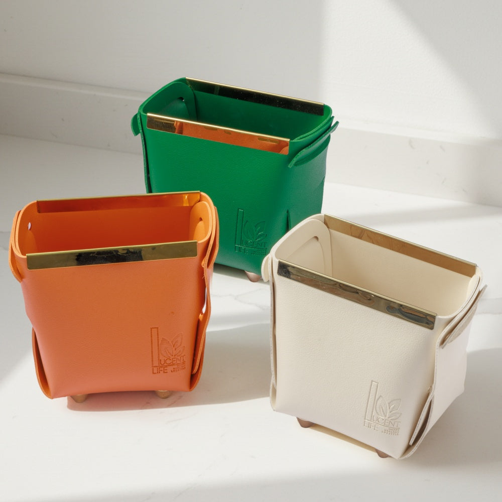 PU Leather Pen Holder (Set of 3) 115*70*110mm