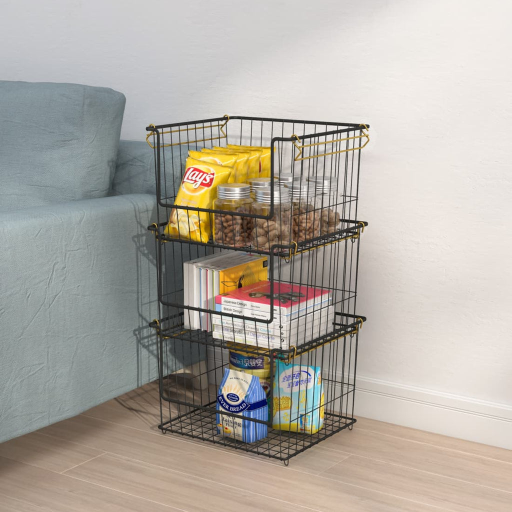 Stackable Basket Set of 3 409*362*750mm