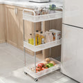 3-Tier Rolling Storage Cart 432*229*797mm