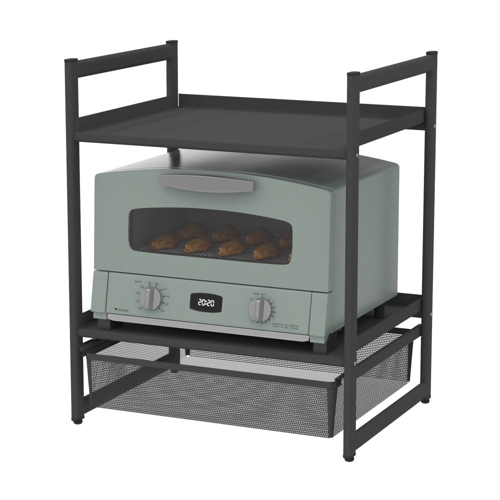 Kitchen Countertop Organizer Shelves /w Pull-Out Basket