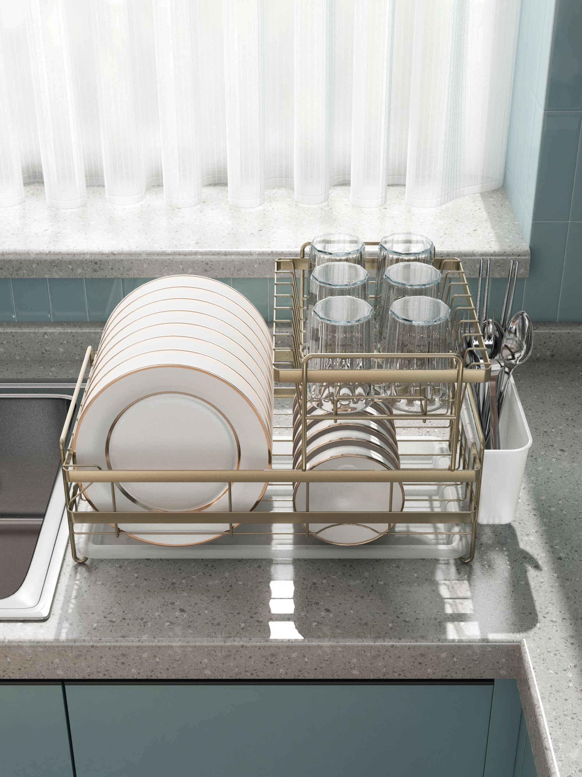 Dish Rack-KD two-tier