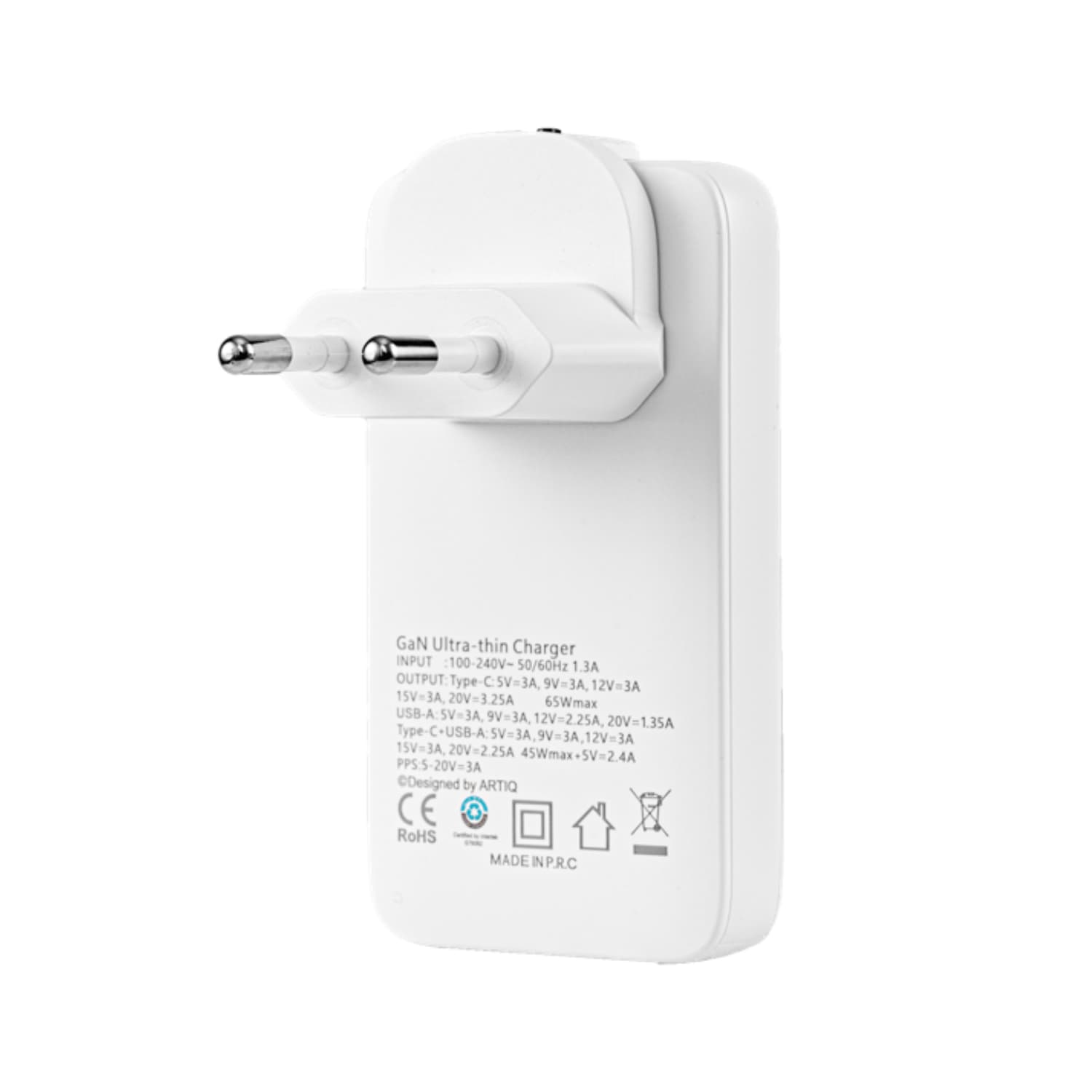 Trivolt Slim Adapter 100-240V-50/60Hz 1.3A