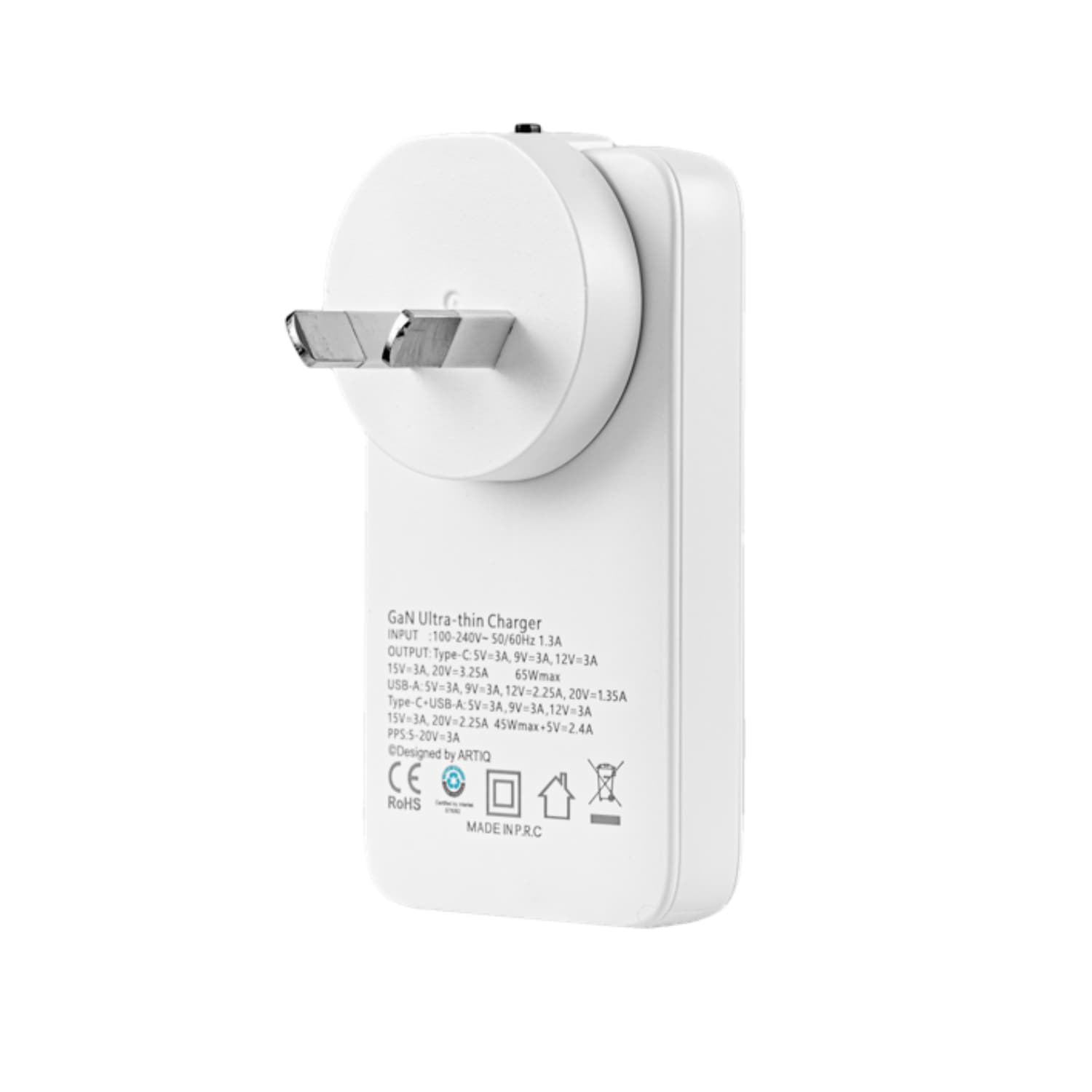 Trivolt Slim Adapter 100-240V-50/60Hz 1.3A