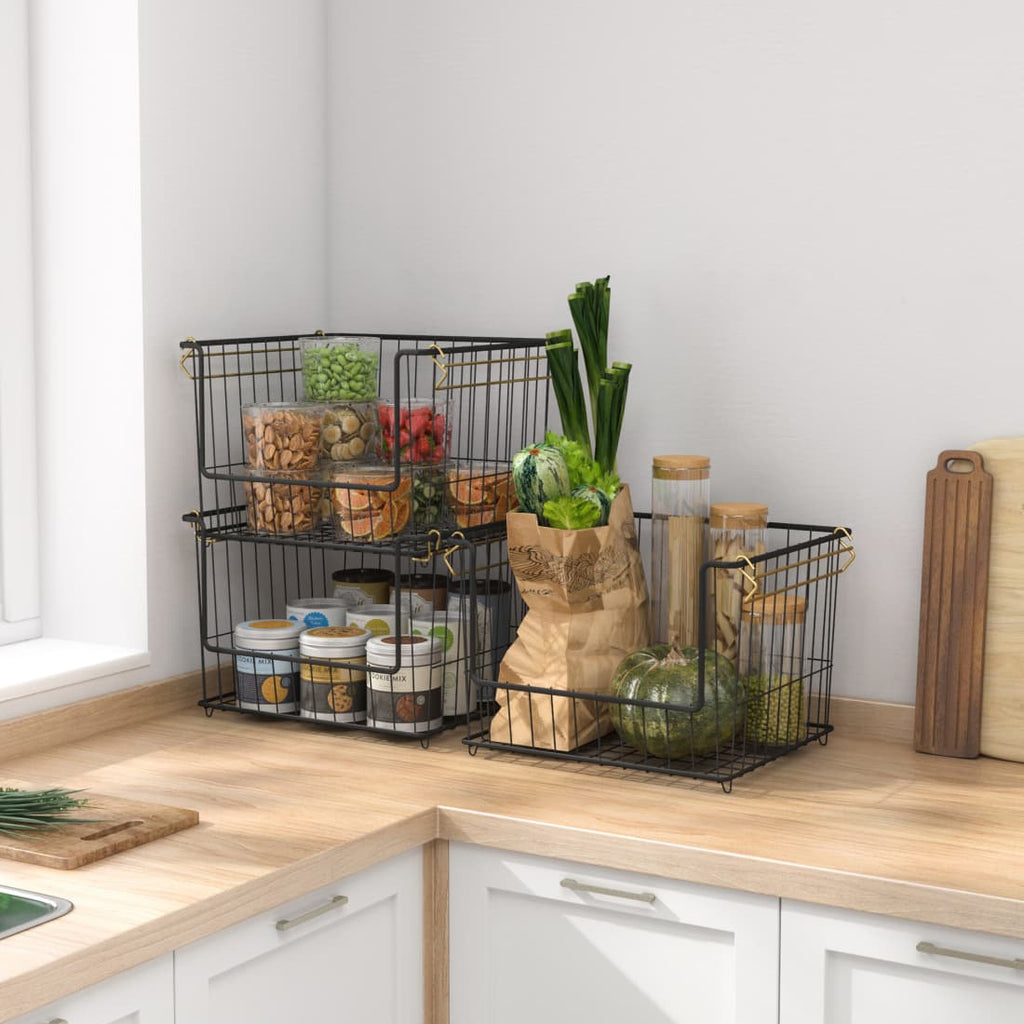 Stackable Basket Set of 3 409*362*750mm