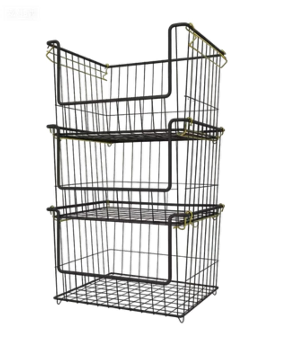Stackable Basket Set of 3 409*362*750mm