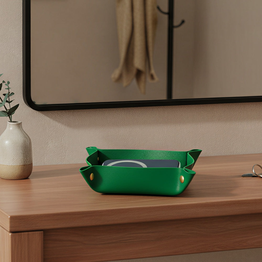 PU Leather Valet Tray Set of 3 160*160*40mm