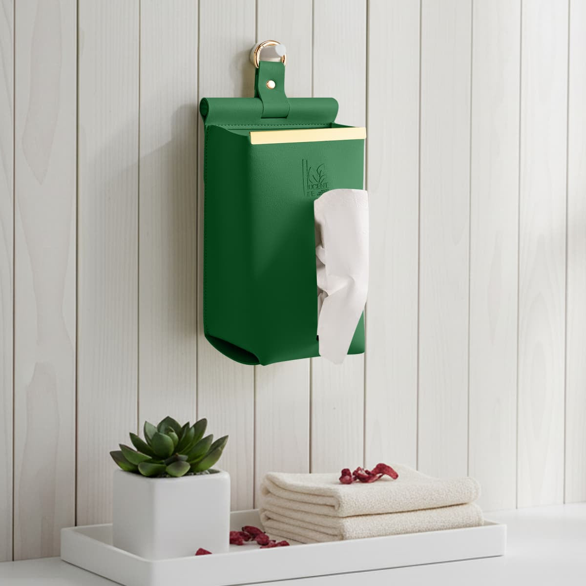 PU Leather Tissue Box (Wall-Mounted) 270*95*110mm