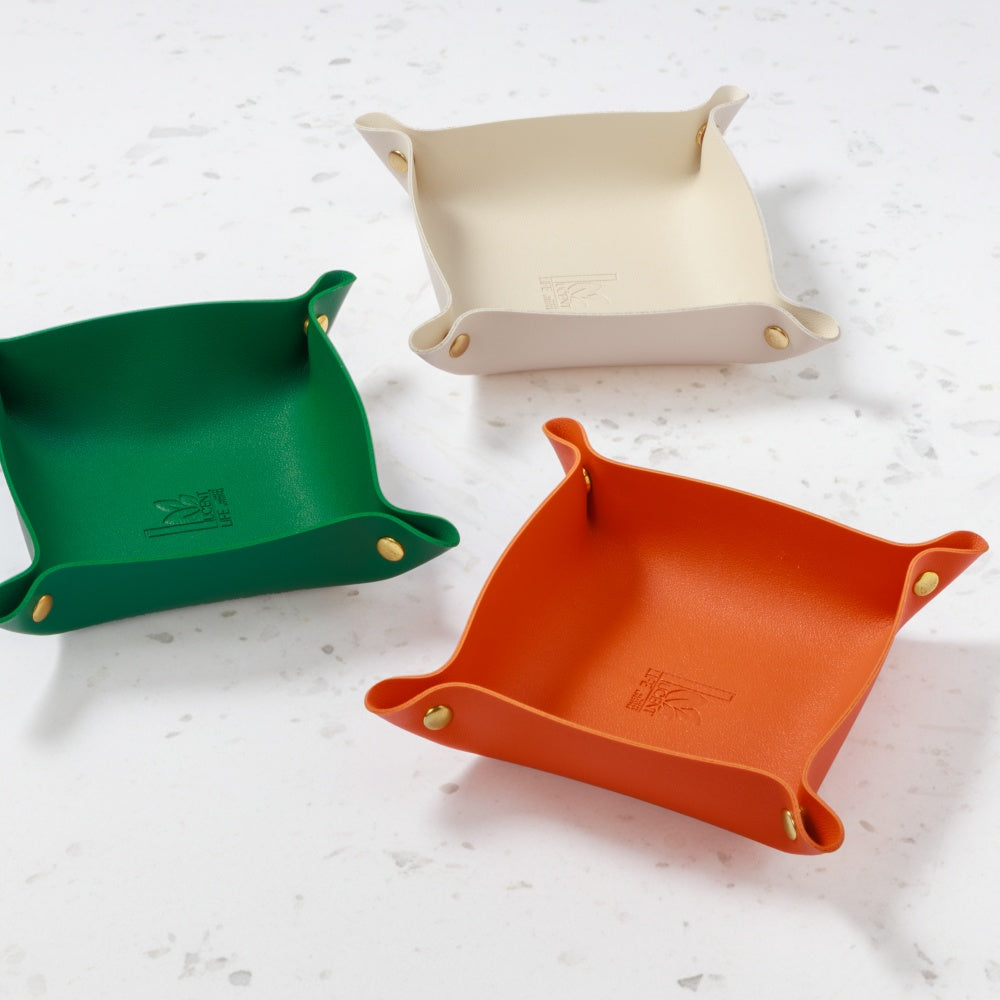 PU Leather Valet Tray Set of 3 160*160*40mm