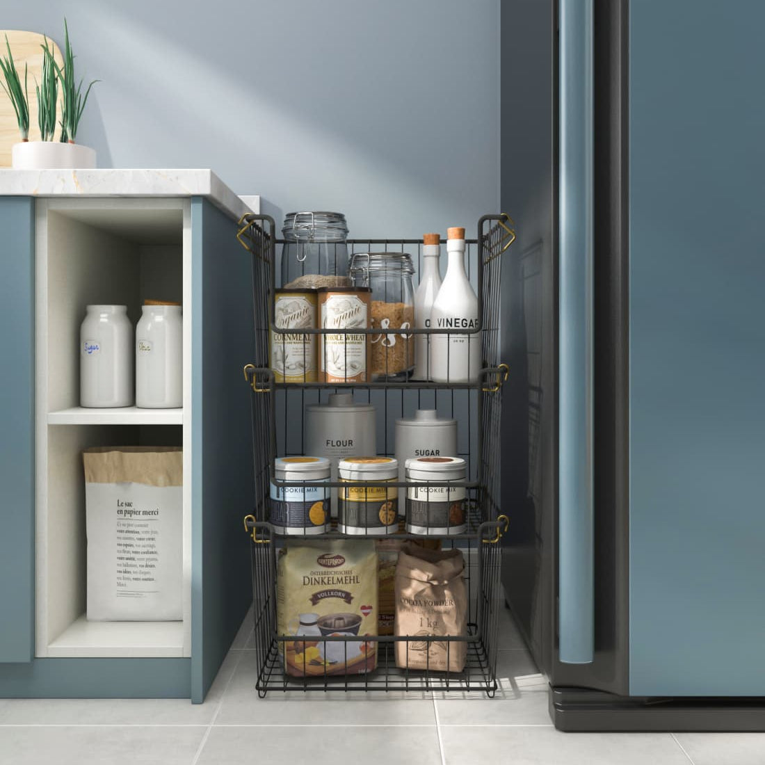 Stackable Basket Set of 3 409*362*750mm