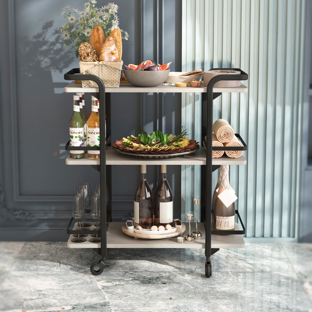 3-Tier Food Cart with Screw Pack 795*380*905mm