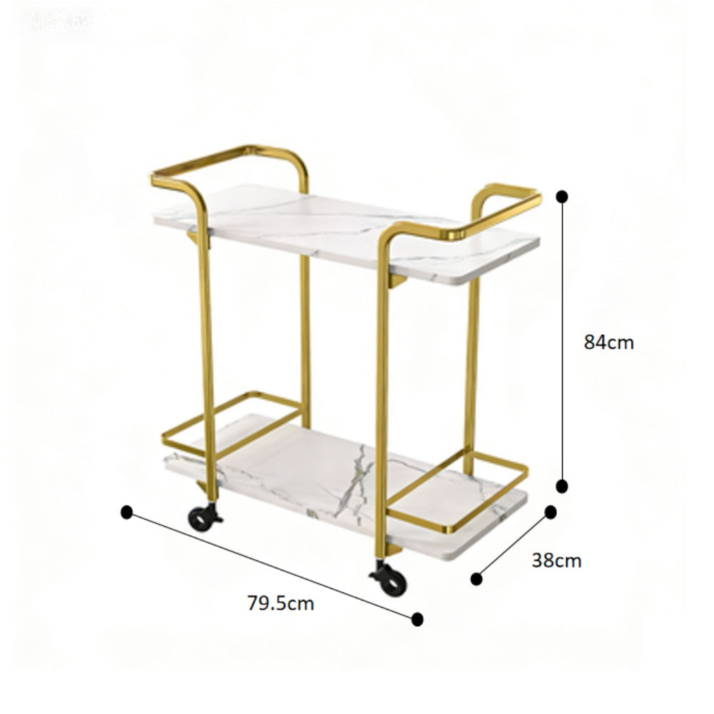 2-Tier Food Cart with Screw Pack  795*380*840mm